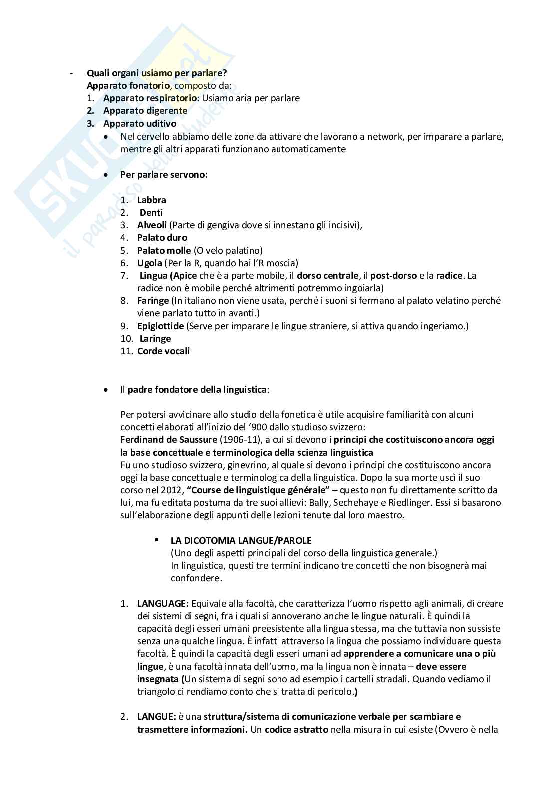 Principi di linguistica Pag. 2