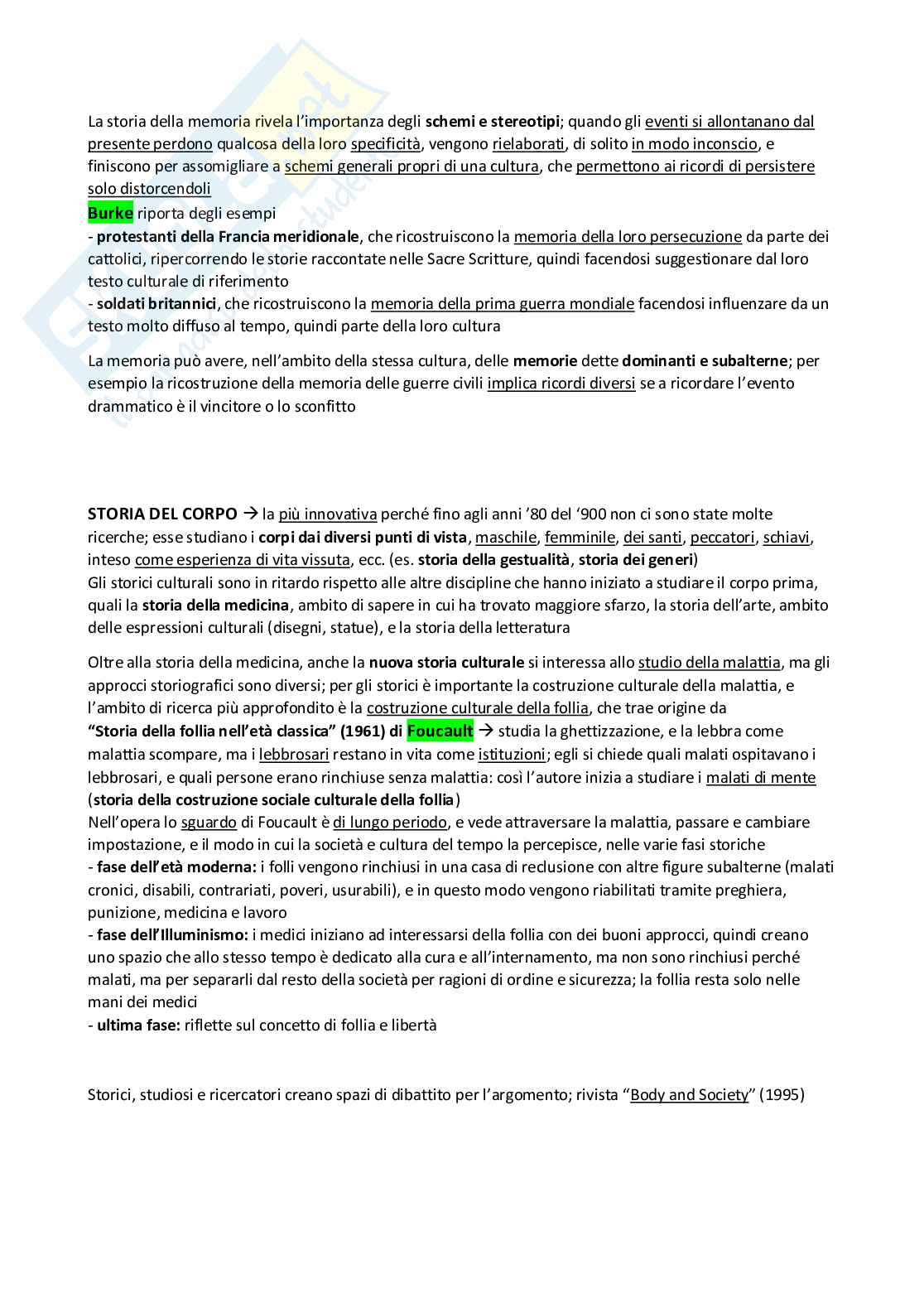 Storia culturale e sociale dell'età contemporanea - Kit completo, 1° e 2° parziale | SFP Notes Vol. 20 Pag. 16
