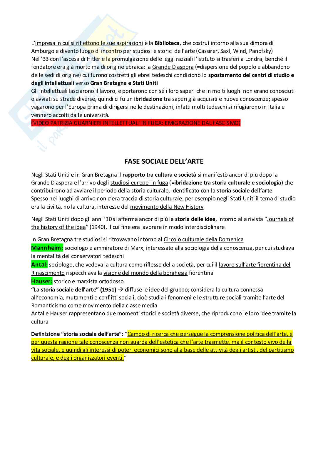 Storia culturale e sociale dell'età contemporanea - Kit completo, 1° e 2° parziale | SFP Notes Vol. 20 Pag. 6