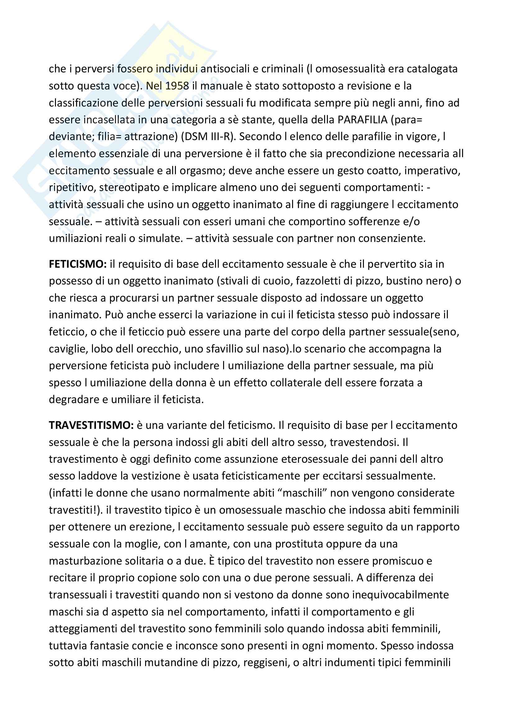 Riassunto esame Psicodinamica, prof. Xibilia, libro consigliato Perversioni femminili, Kaplan Pag. 2