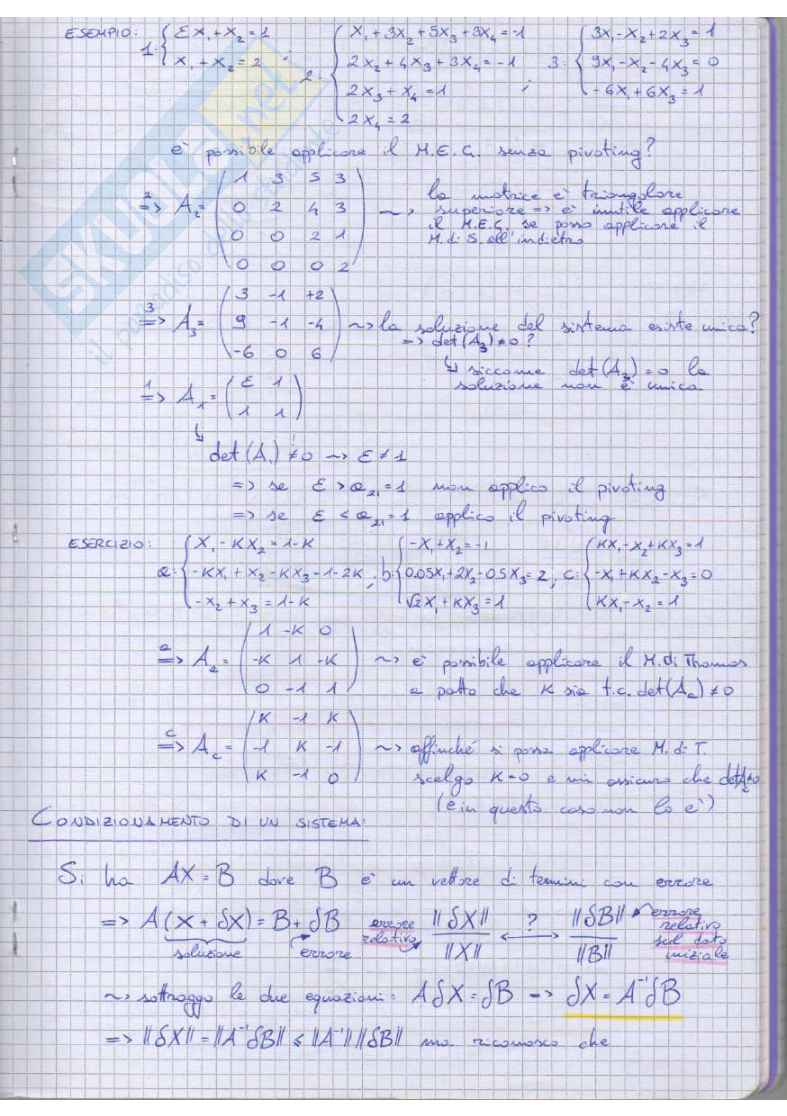 Metodi Numerici con Elementi di Programmazione (teoria - esercizi) Pag. 41