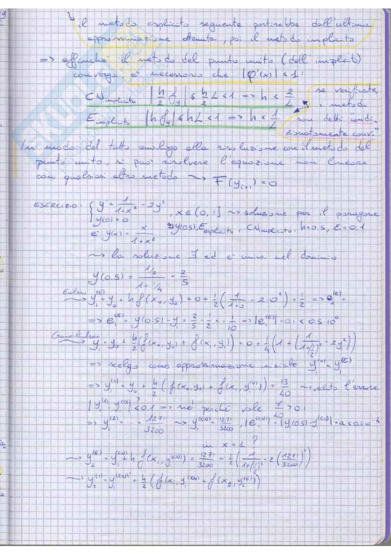 Metodi Numerici con Elementi di Programmazione (teoria - esercizi) Pag. 71