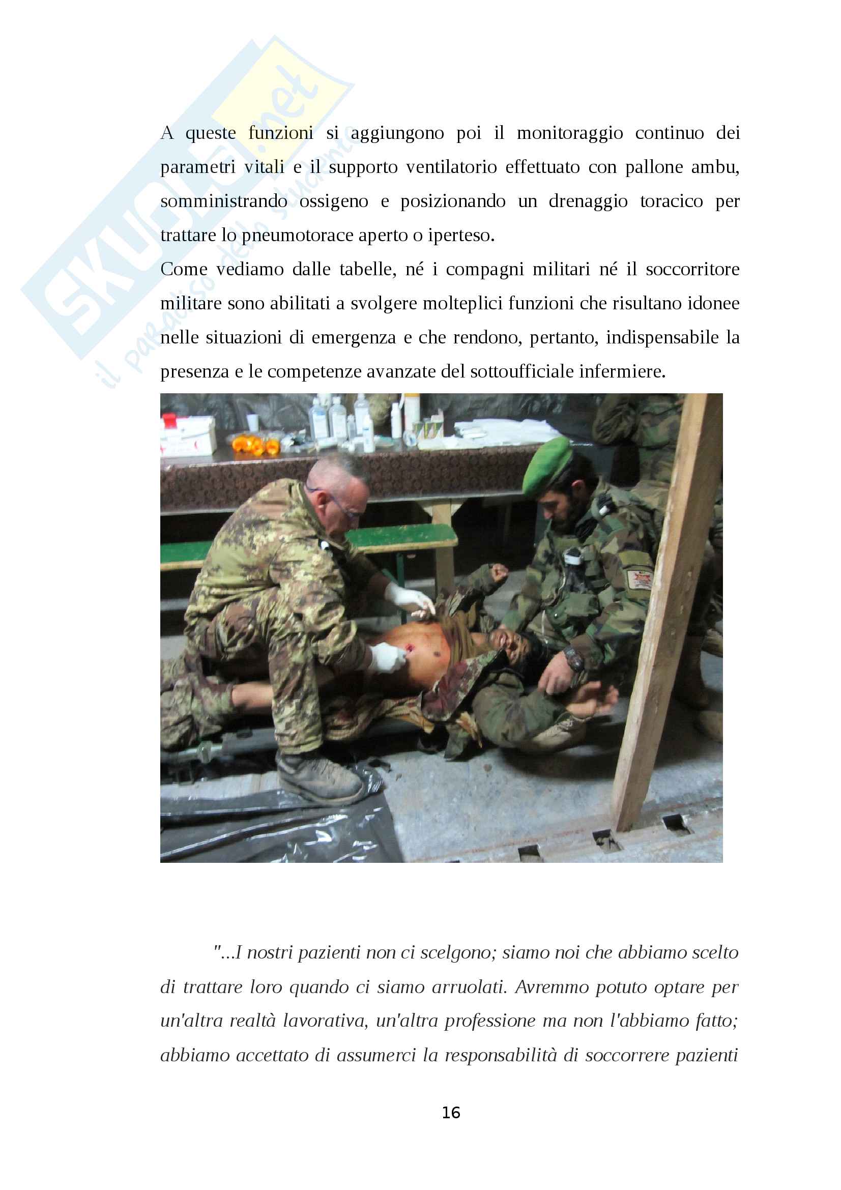 L'infermiere militare in prima linea nelle missioni del nuovo millennio.Soccorso immediato e assistenza specialistica ad un paziente con paraplegia post traumatica. Pag. 16