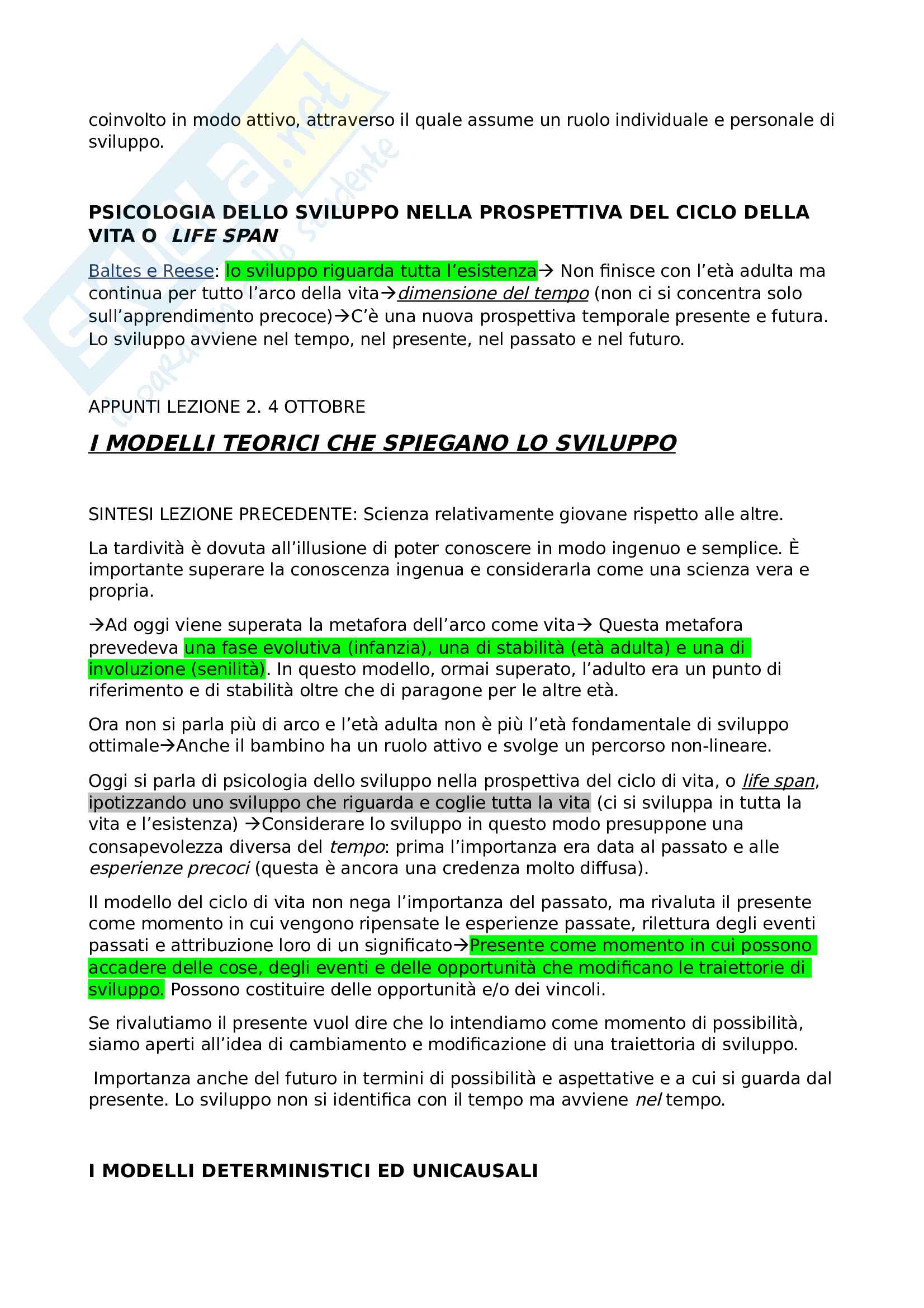 Appunti di psicologia dello sviluppo Pag. 2