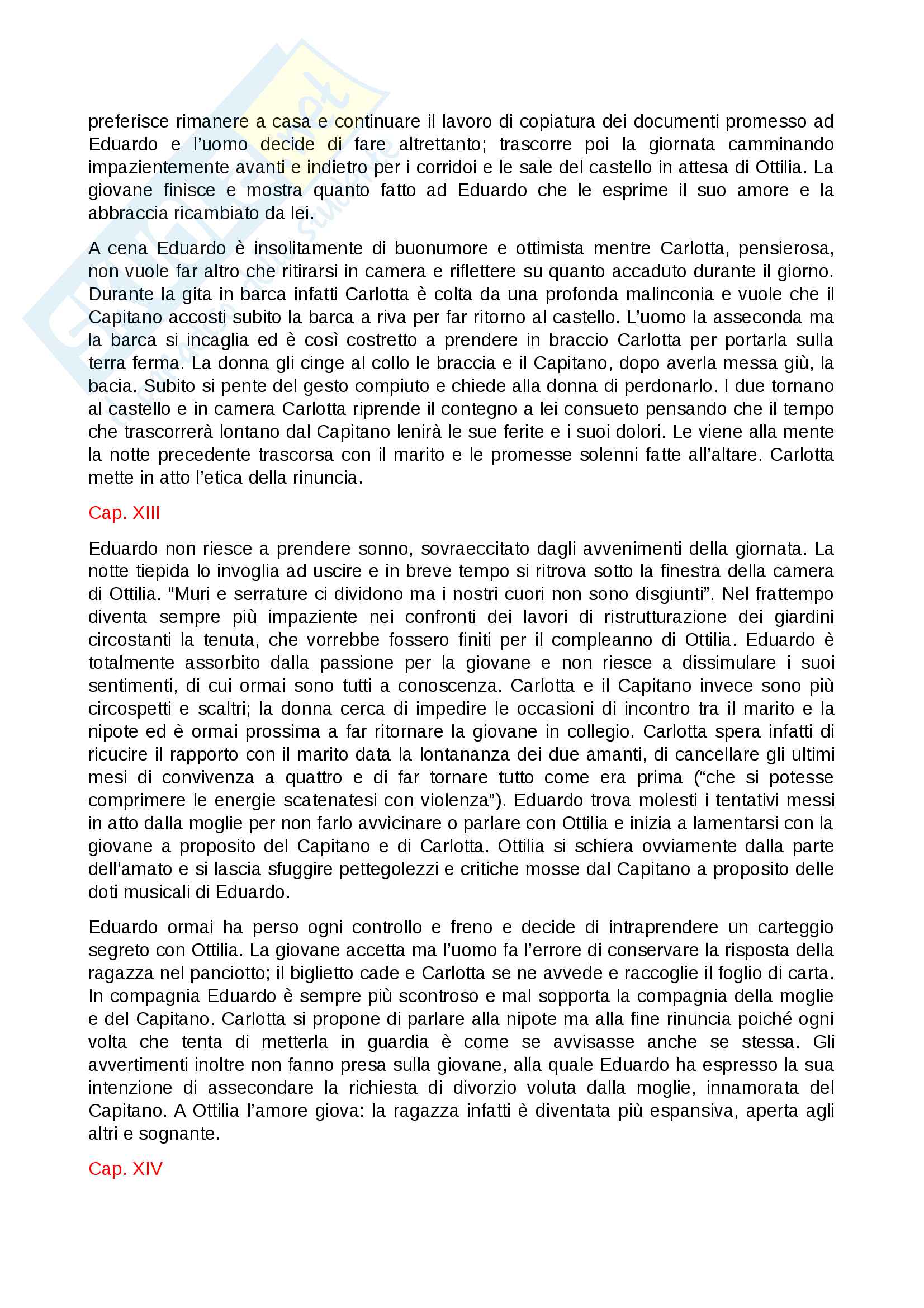 Riassunti le affinità elettive, Goethe Pag. 6