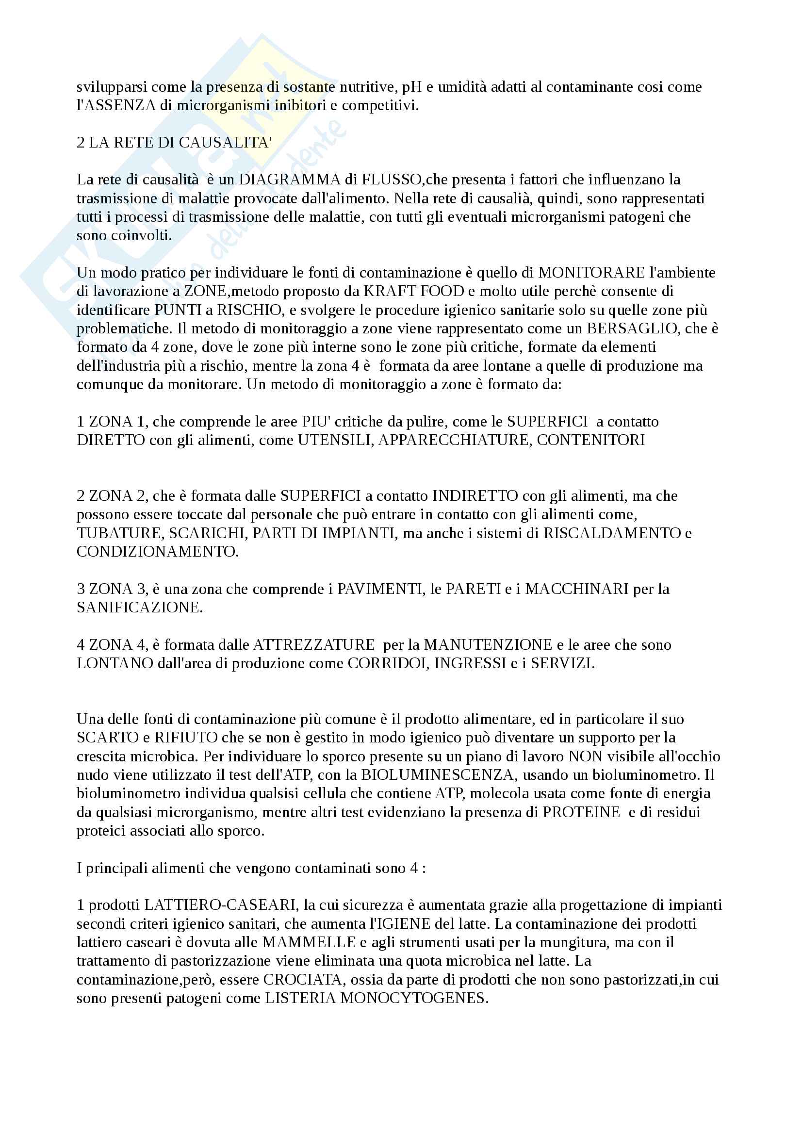 Appunti Sanificazione dell'industria alimentare Pag. 6