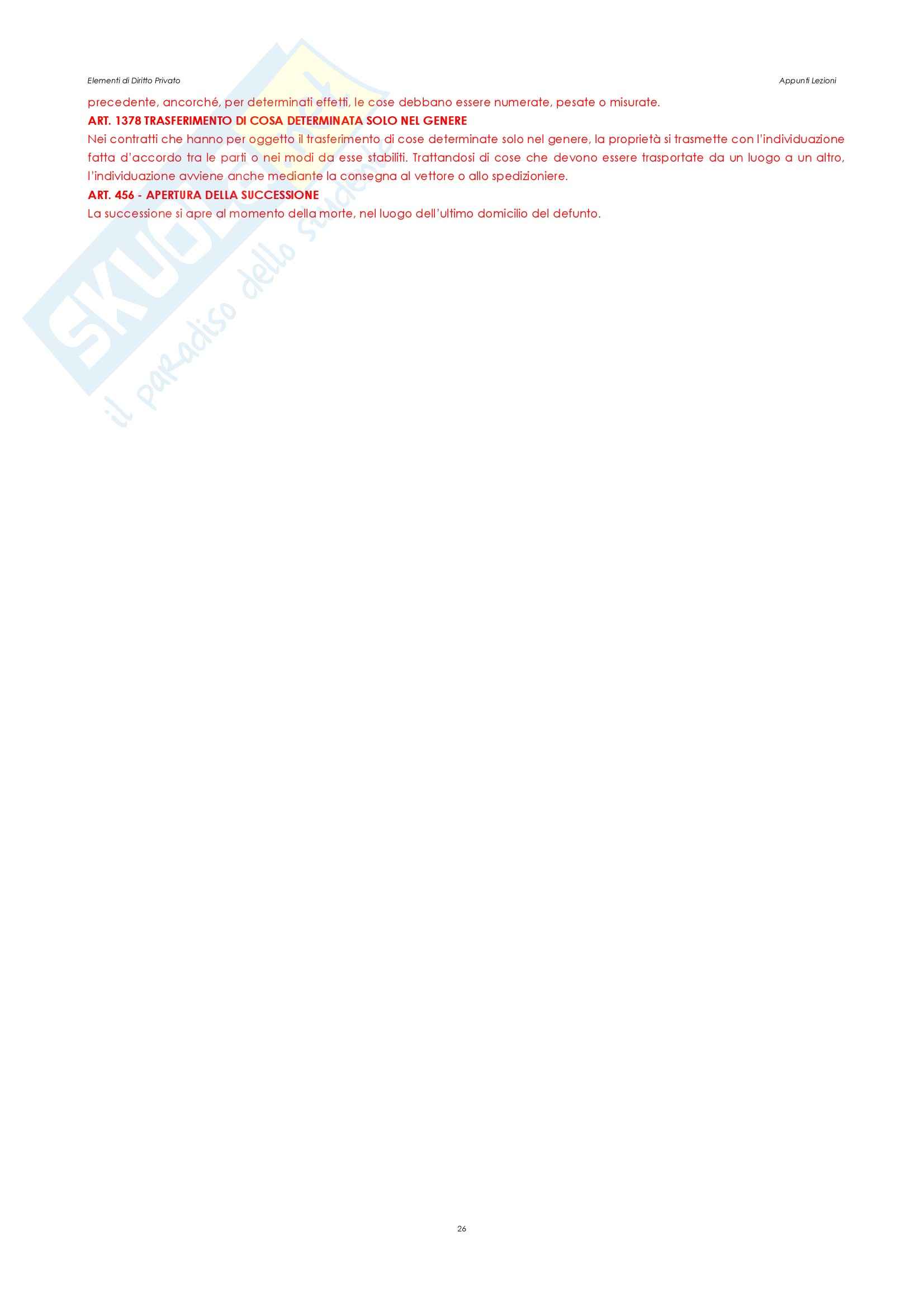 Elementi di diritto privato - Appunti Pag. 26