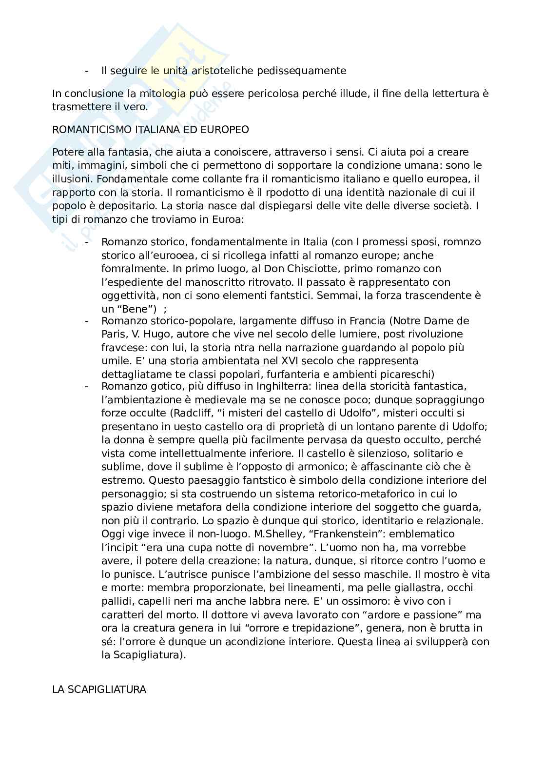 Appunti di Letteratura italiana sulla letteratura fantastica Pag. 11