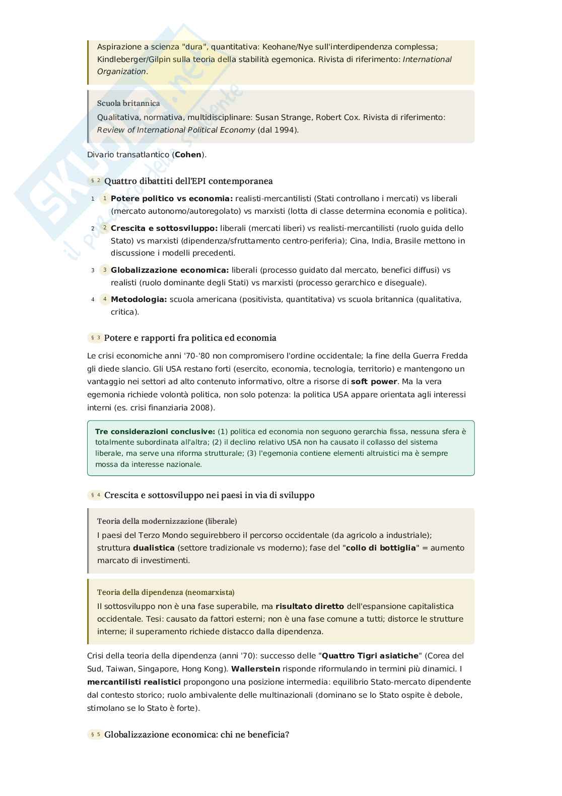 Riassunto esame Relazioni internazionali, Prof. Calossi Enrico, libro consigliato Relazioni internazionali, Jackson, Soraesen Pag. 16