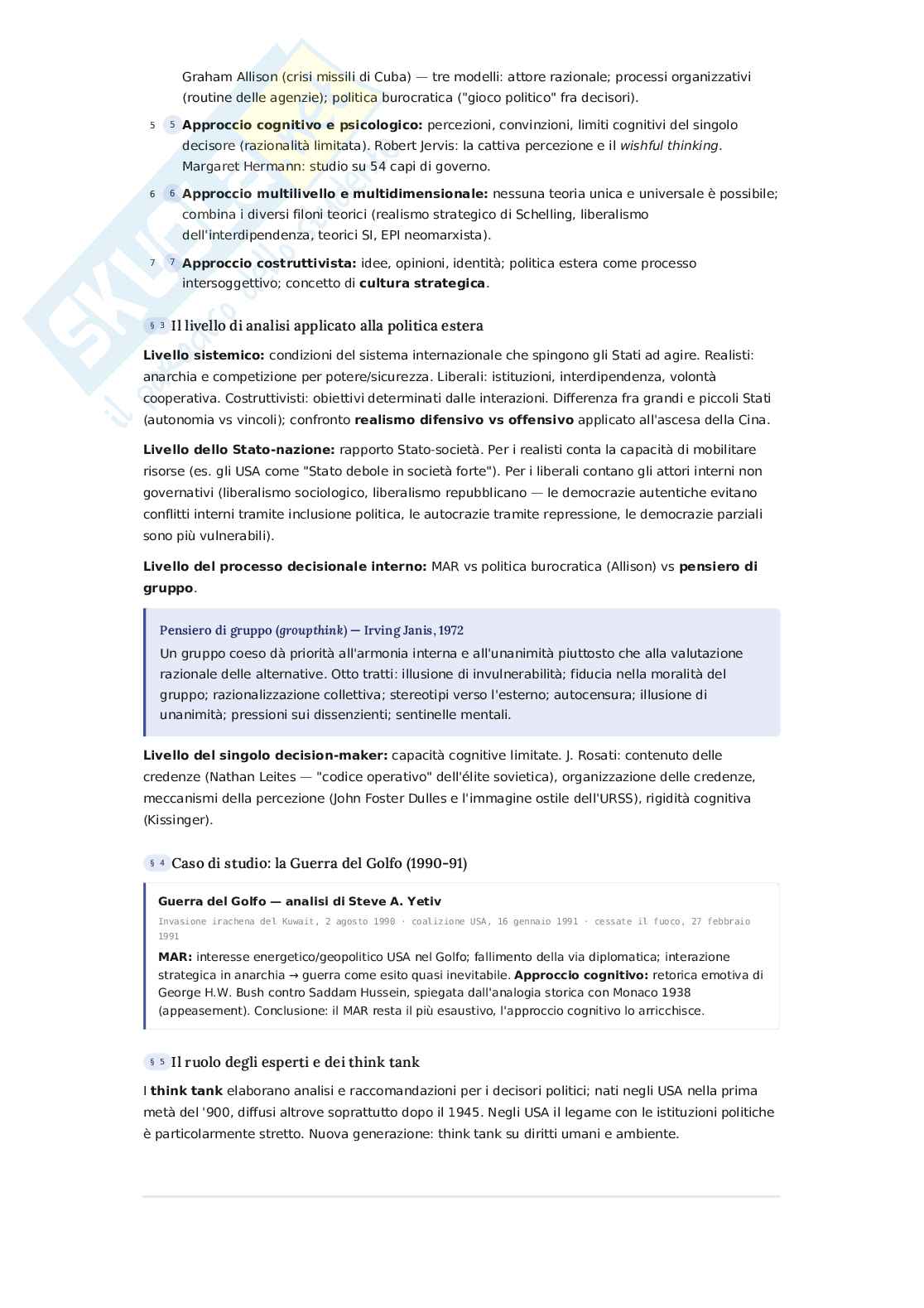 Riassunto esame Relazioni internazionali, Prof. Calossi Enrico, libro consigliato Relazioni internazionali, Jackson, Soraesen Pag. 21
