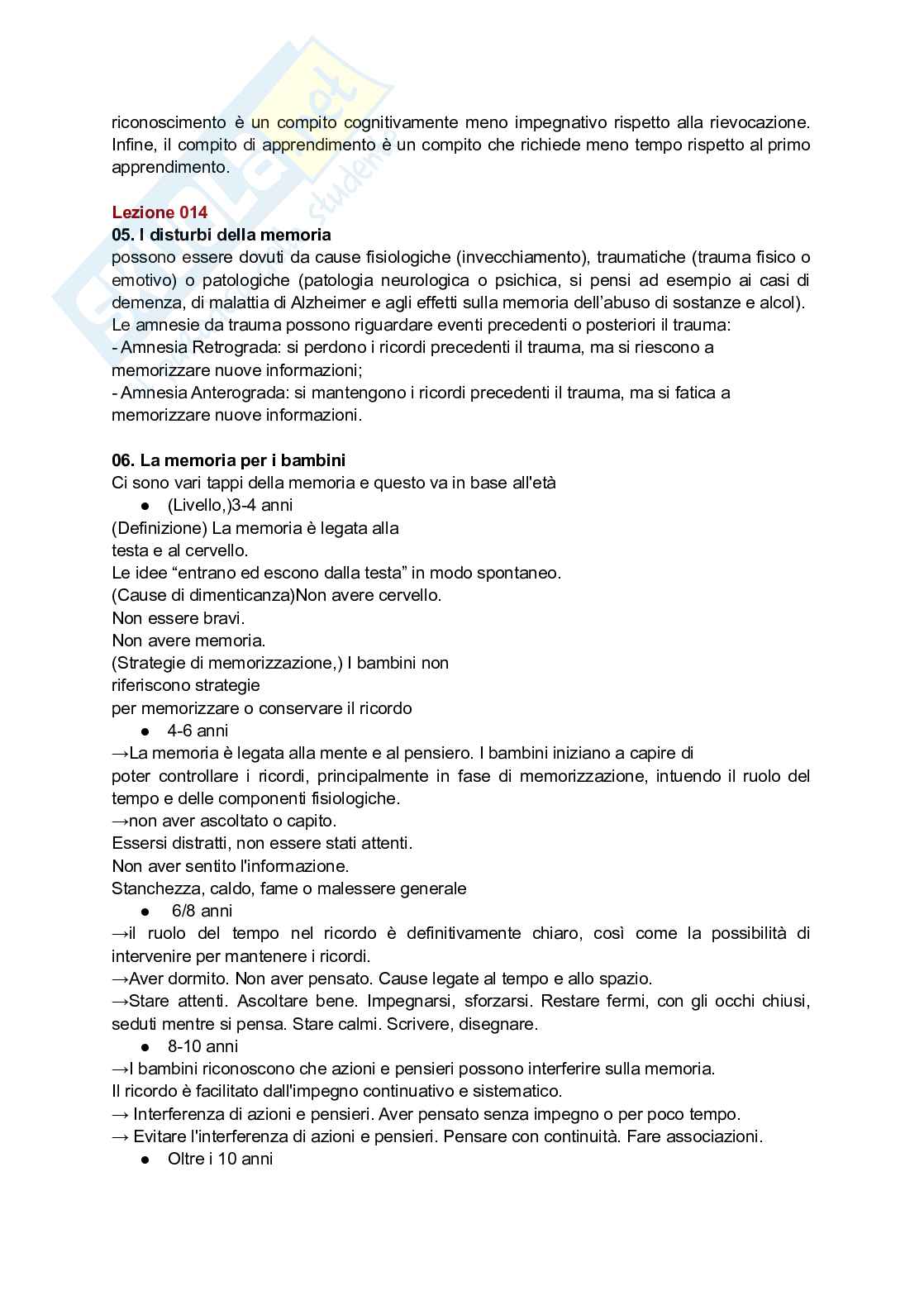 Paniere Psicologia dell'apprendimento - Risposte aperte - aggiornato (2026) Pag. 11