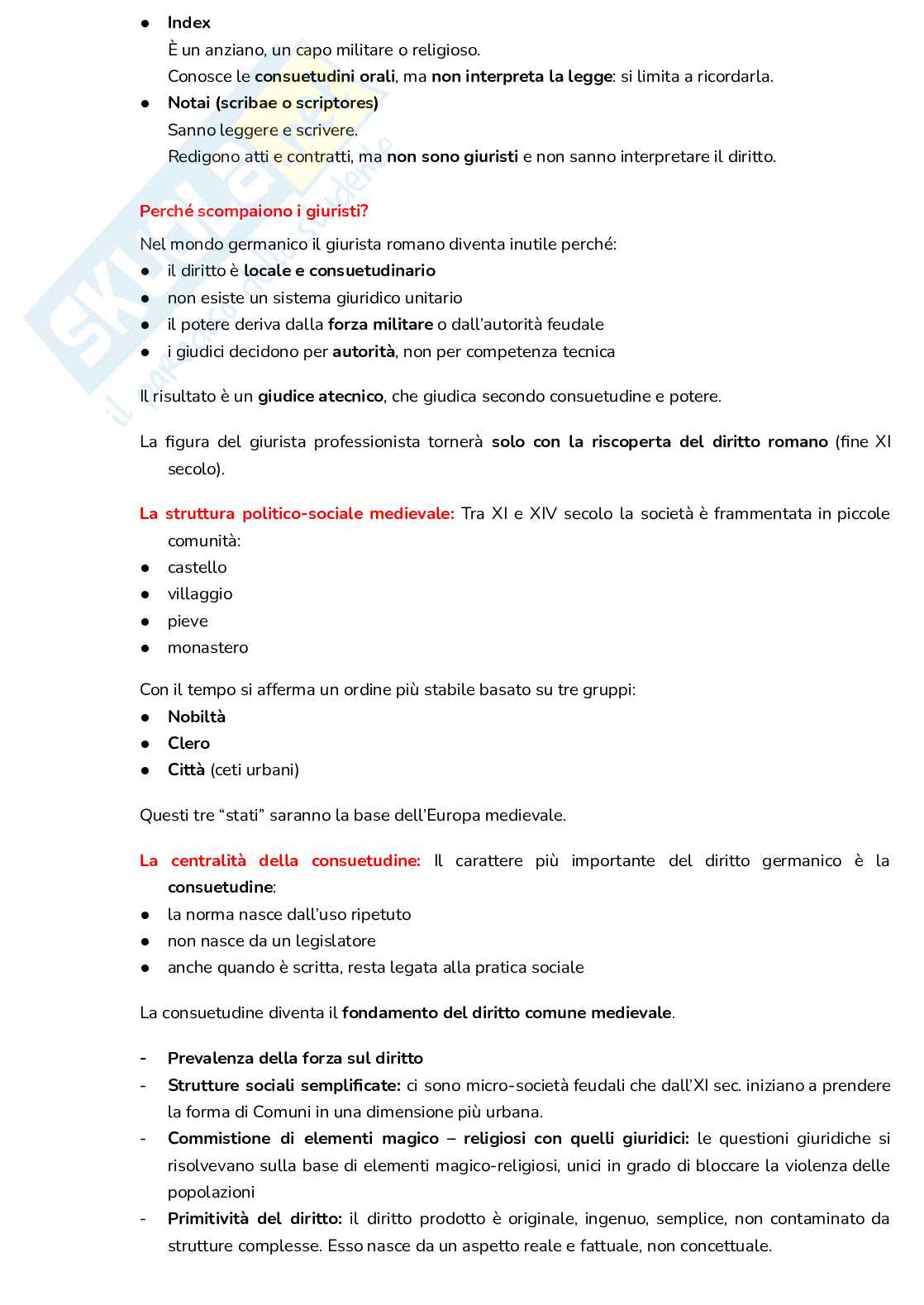 Riassunto esame Diritto comune, Prof. Gigliotti Valerio, libro consigliato Civitas iuris. Diritto comune e contemporaneità" e "La dritta via. Itinerari giuridici e teologici danteschi", Gigliotti Pag. 11