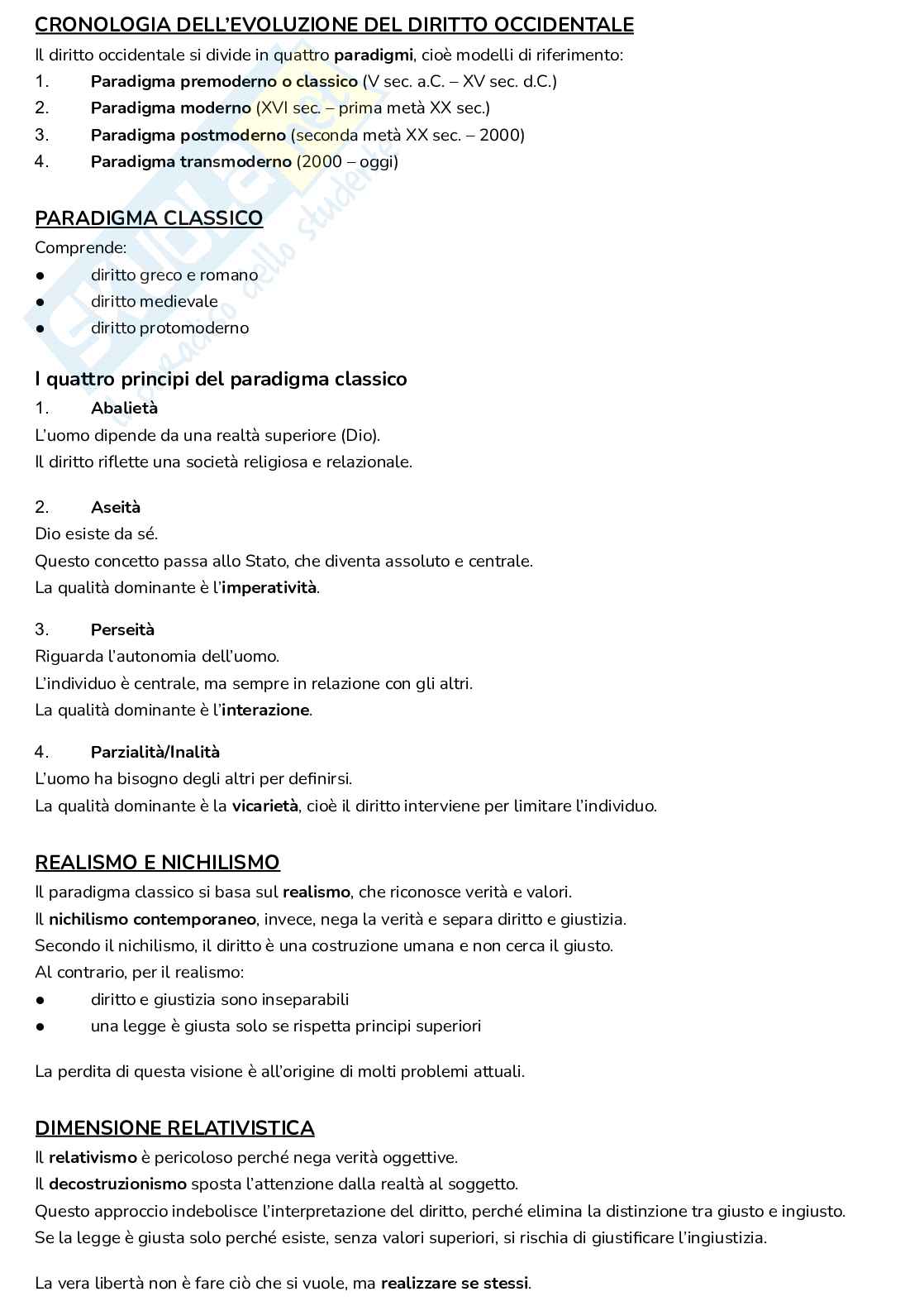 Riassunto esame Diritto comune, Prof. Gigliotti Valerio, libro consigliato Civitas iuris. Diritto comune e contemporaneità" e "La dritta via. Itinerari giuridici e teologici danteschi", Gigliotti Pag. 2