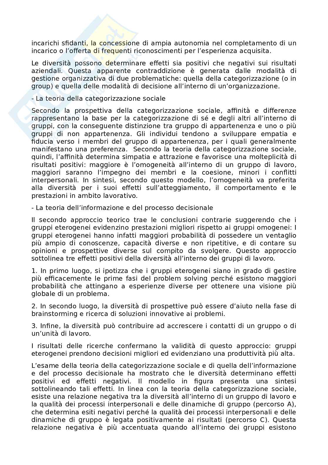 Preparazione esame Comportamento organizzativo Pag. 11