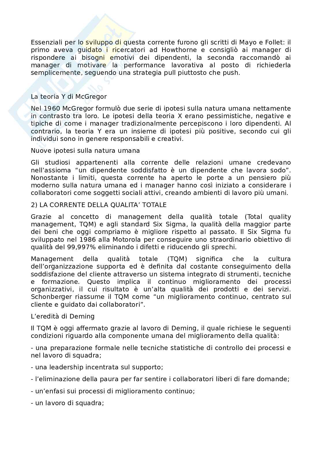 Preparazione esame Comportamento organizzativo Pag. 2