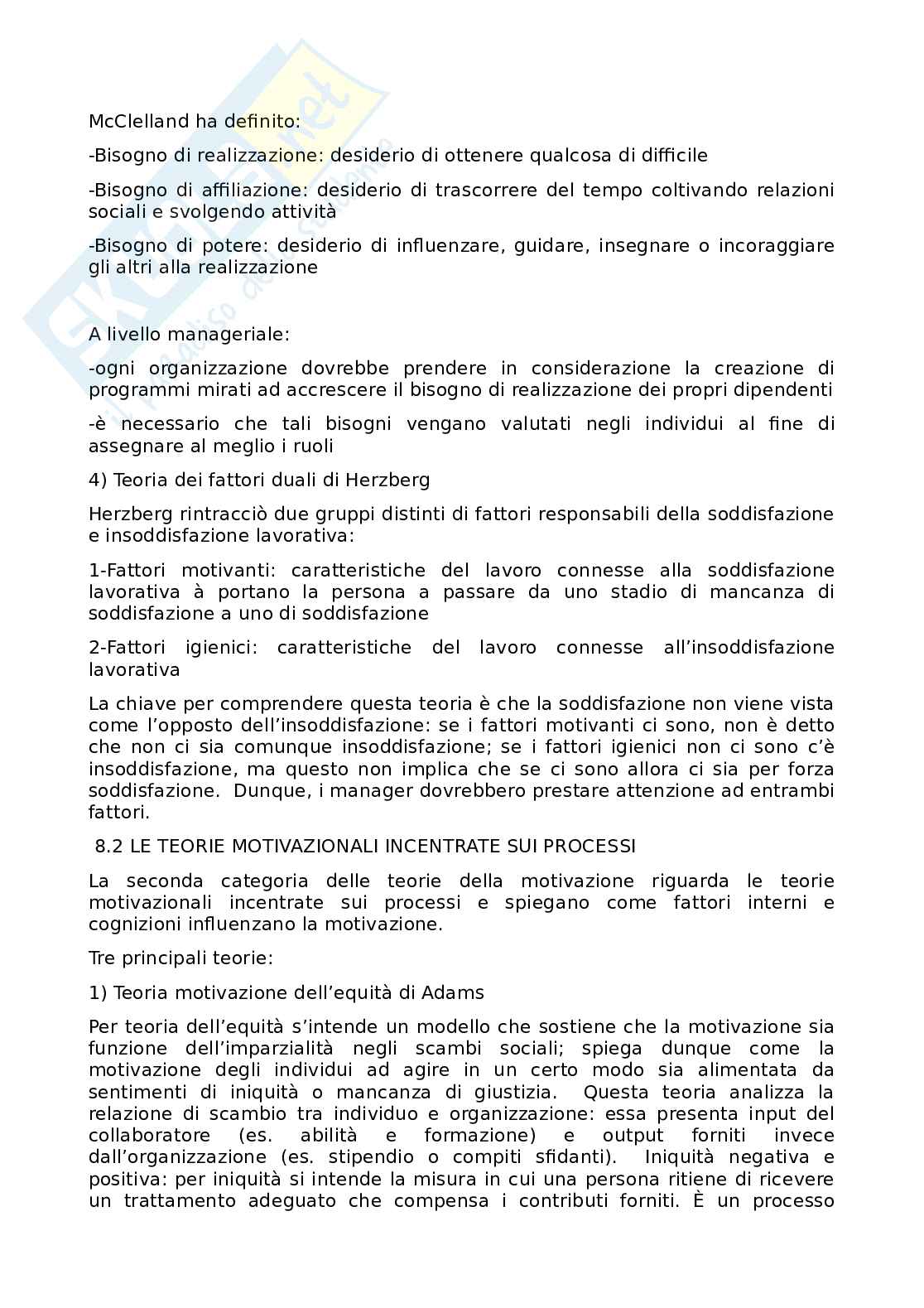 Preparazione esame Comportamento organizzativo Pag. 51