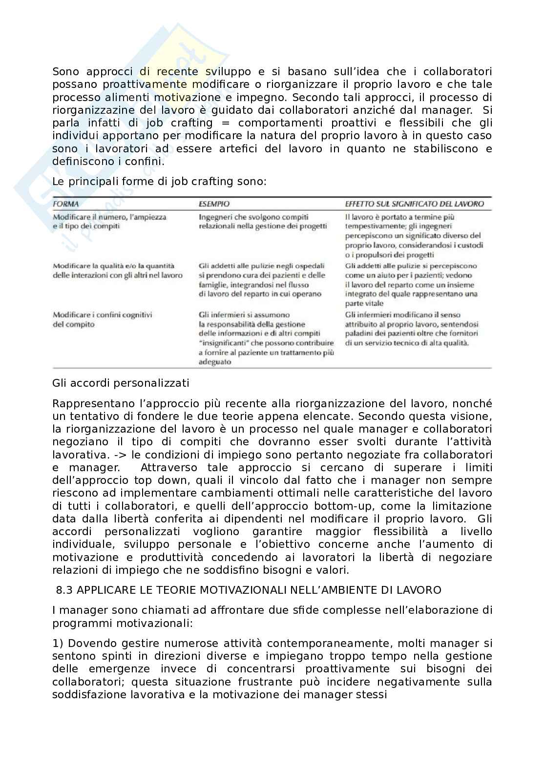 Preparazione esame Comportamento organizzativo Pag. 56