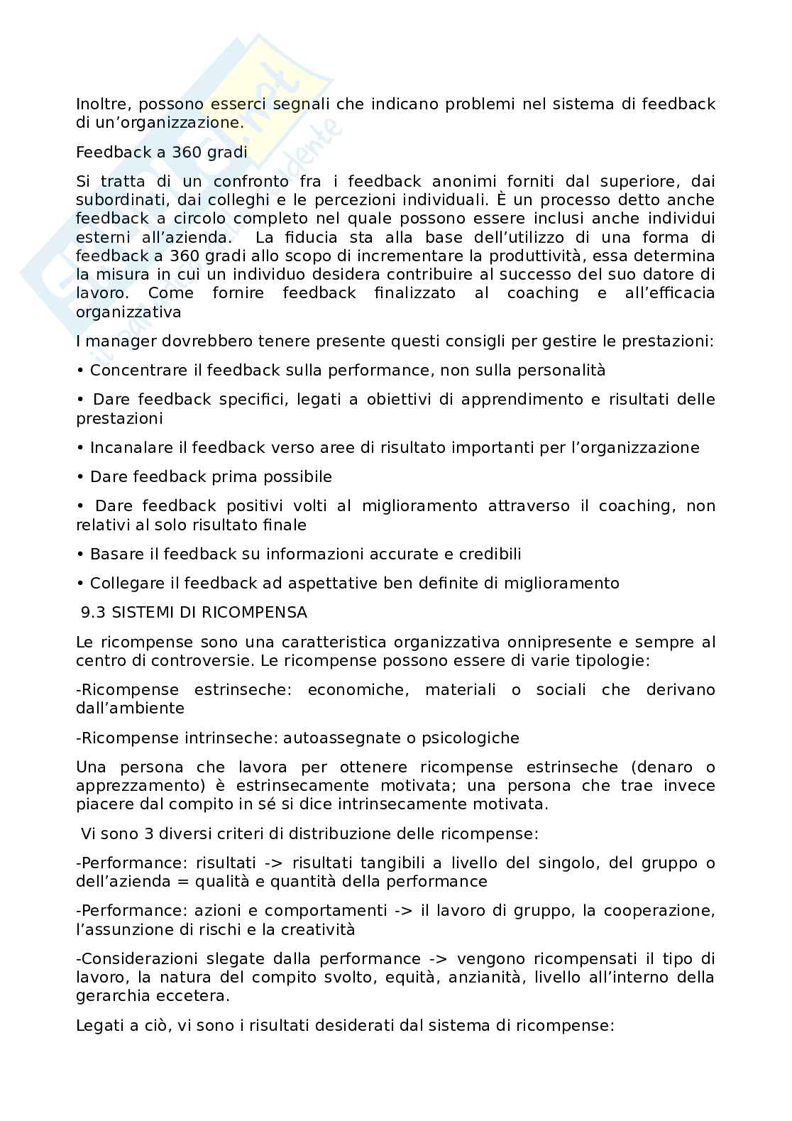 Preparazione esame Comportamento organizzativo Pag. 61