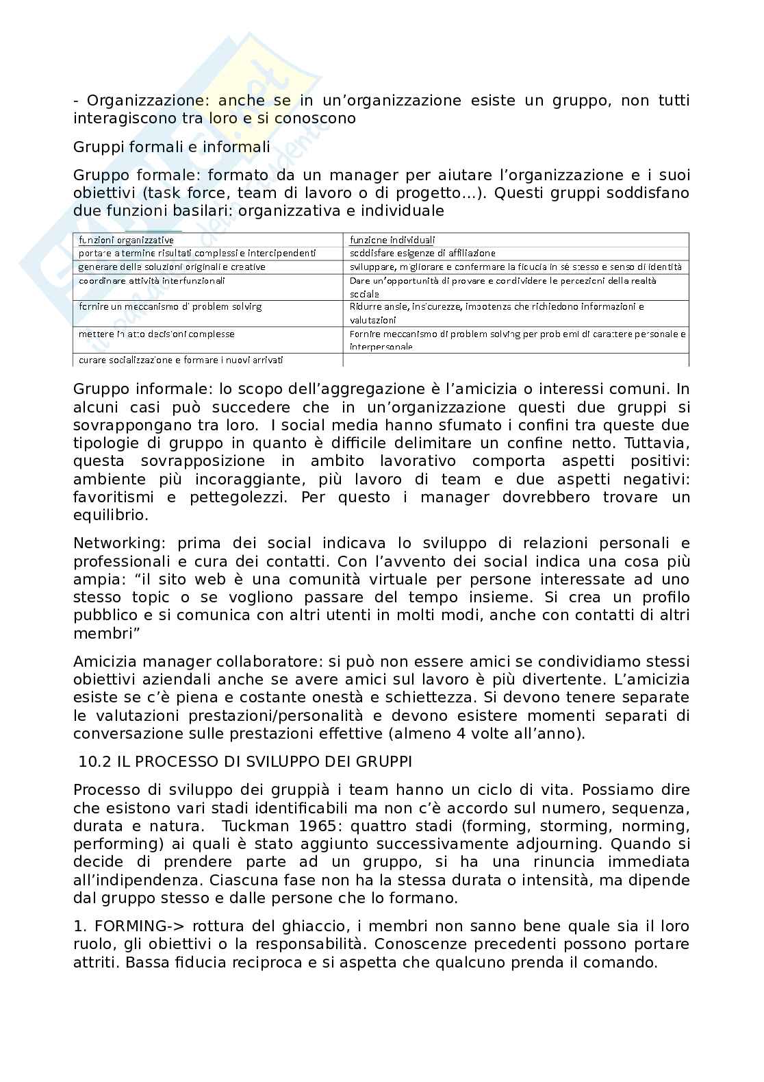 Preparazione esame Comportamento organizzativo Pag. 66