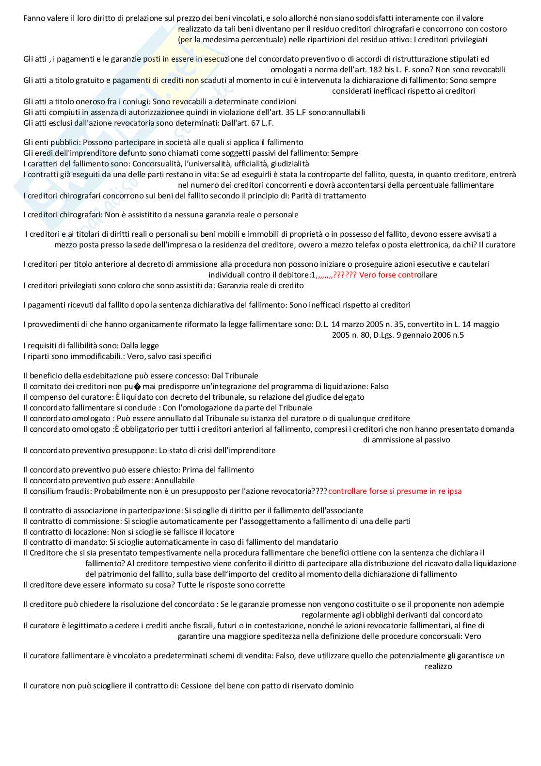 Paniere nuovo (2026) di Diritto fallimentare Pag. 36