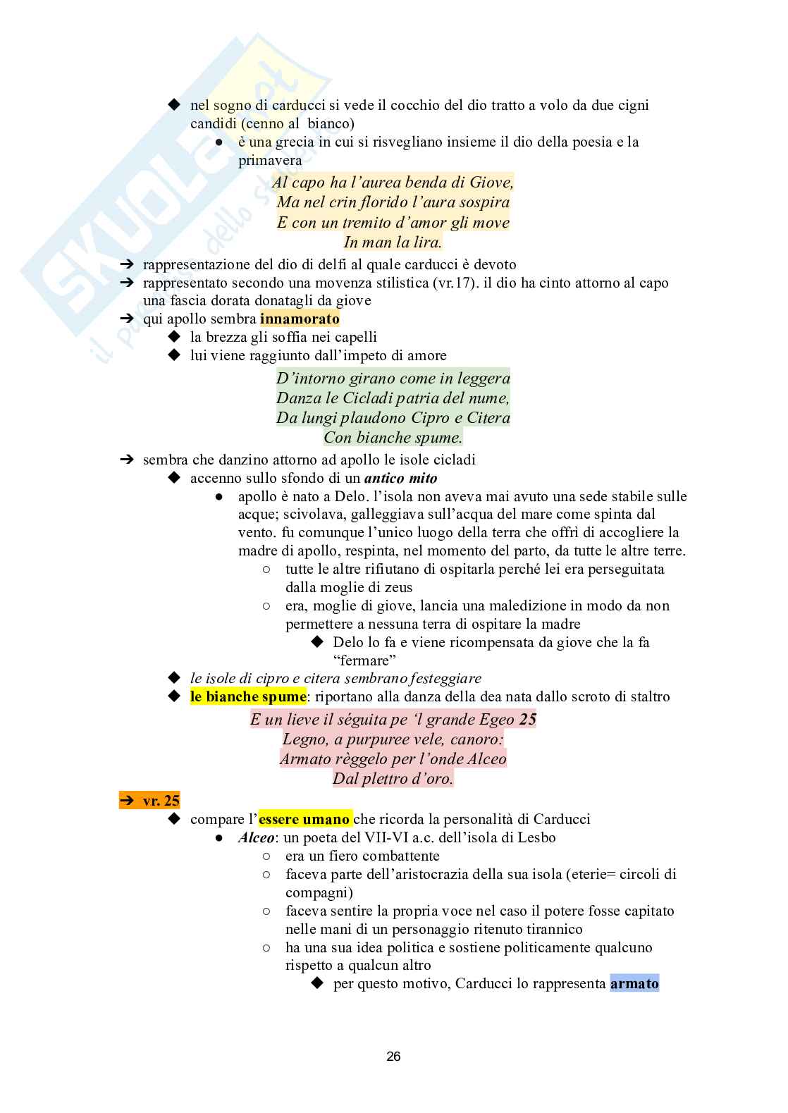 Letteratura italiana Pag. 26
