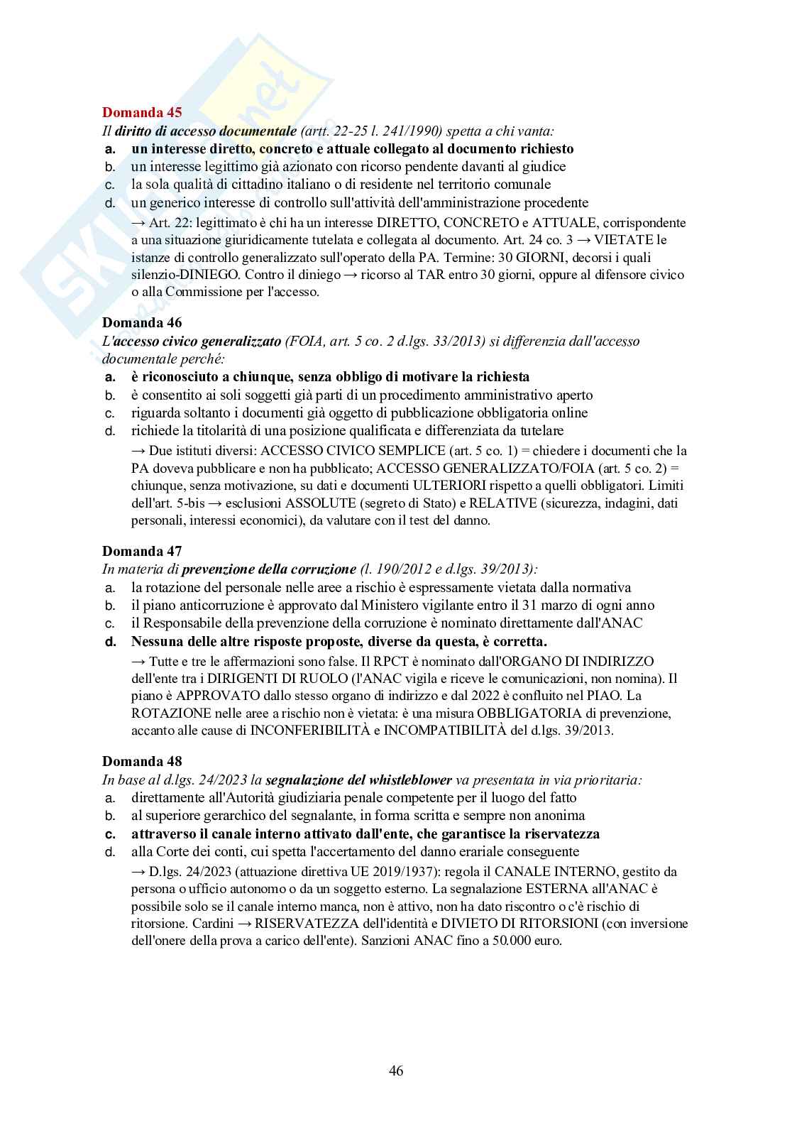 Concorso INPS 2026 Funzionari PECS – tutte le materie + 150 quiz commentati Pag. 46