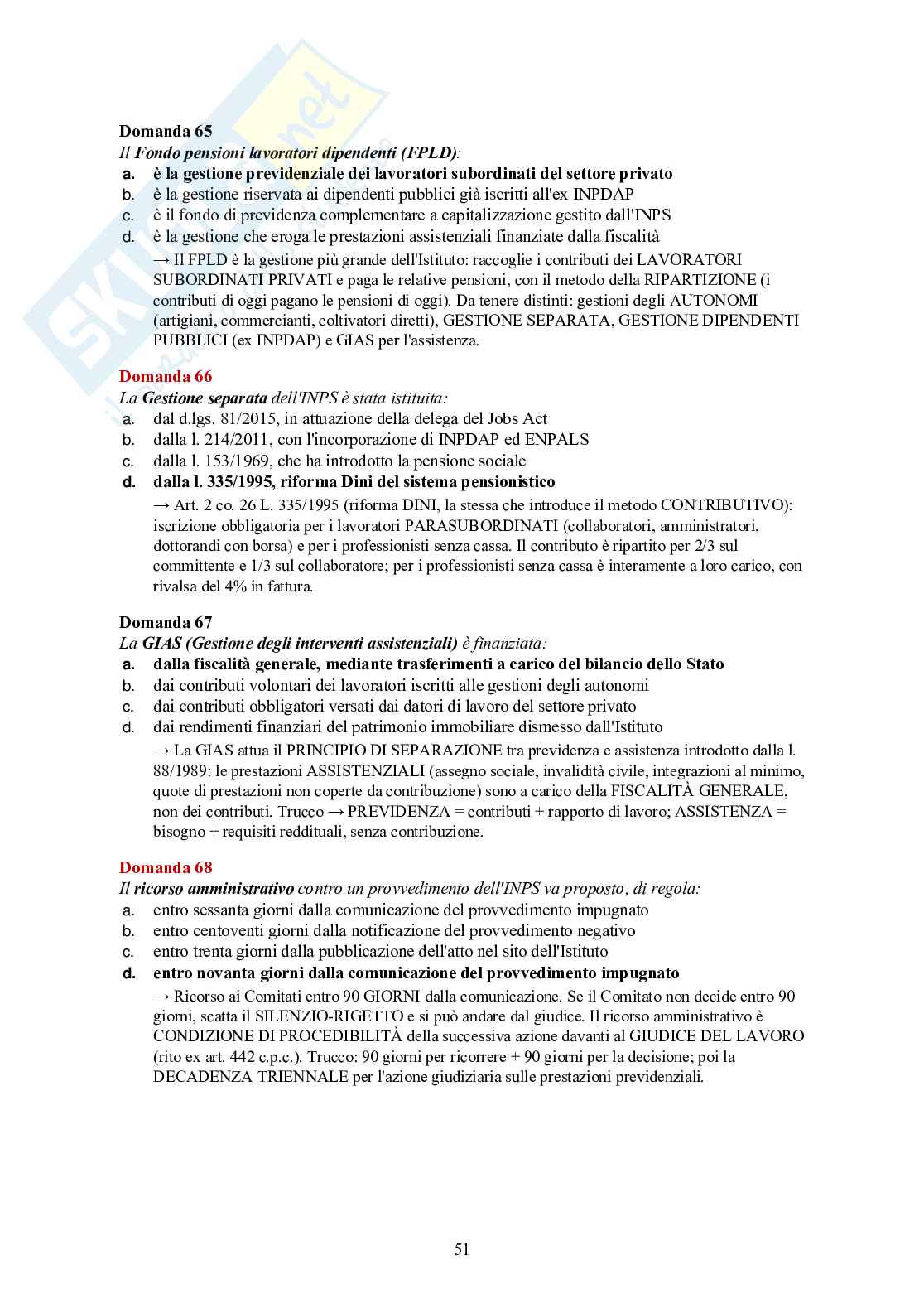 Concorso INPS 2026 Funzionari PECS – tutte le materie + 150 quiz commentati Pag. 51