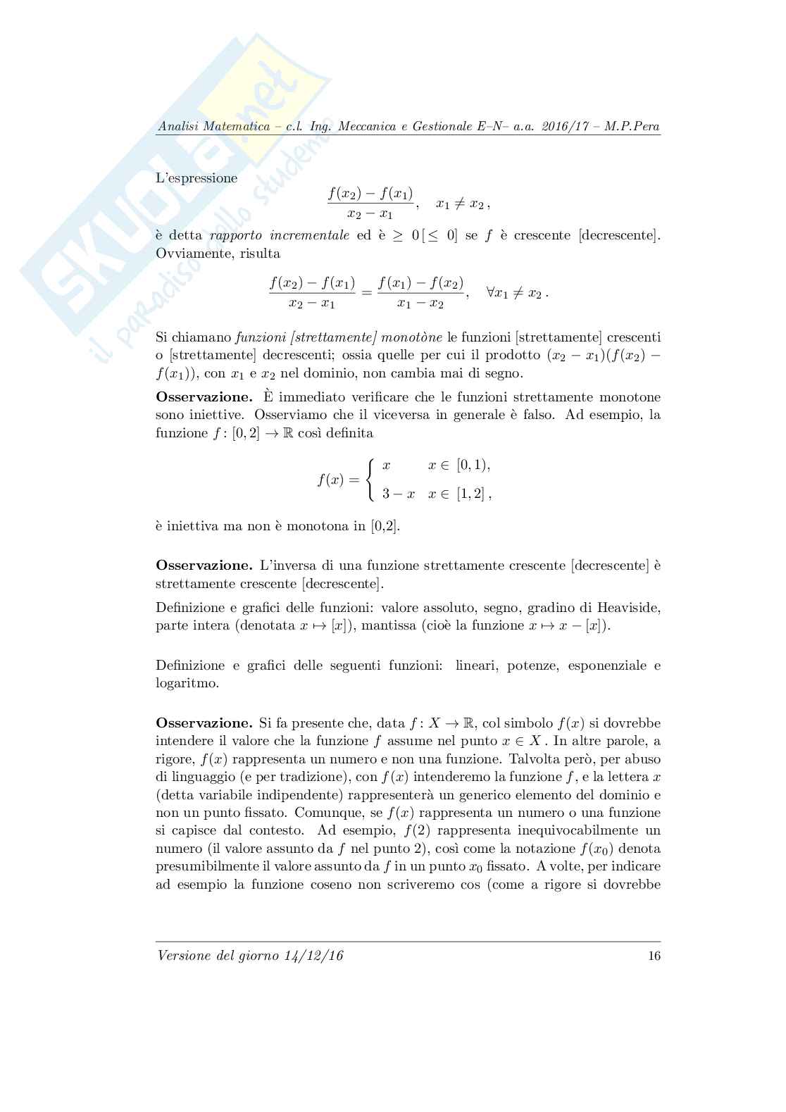 Appunti Analisi matematica 1  Pag. 16