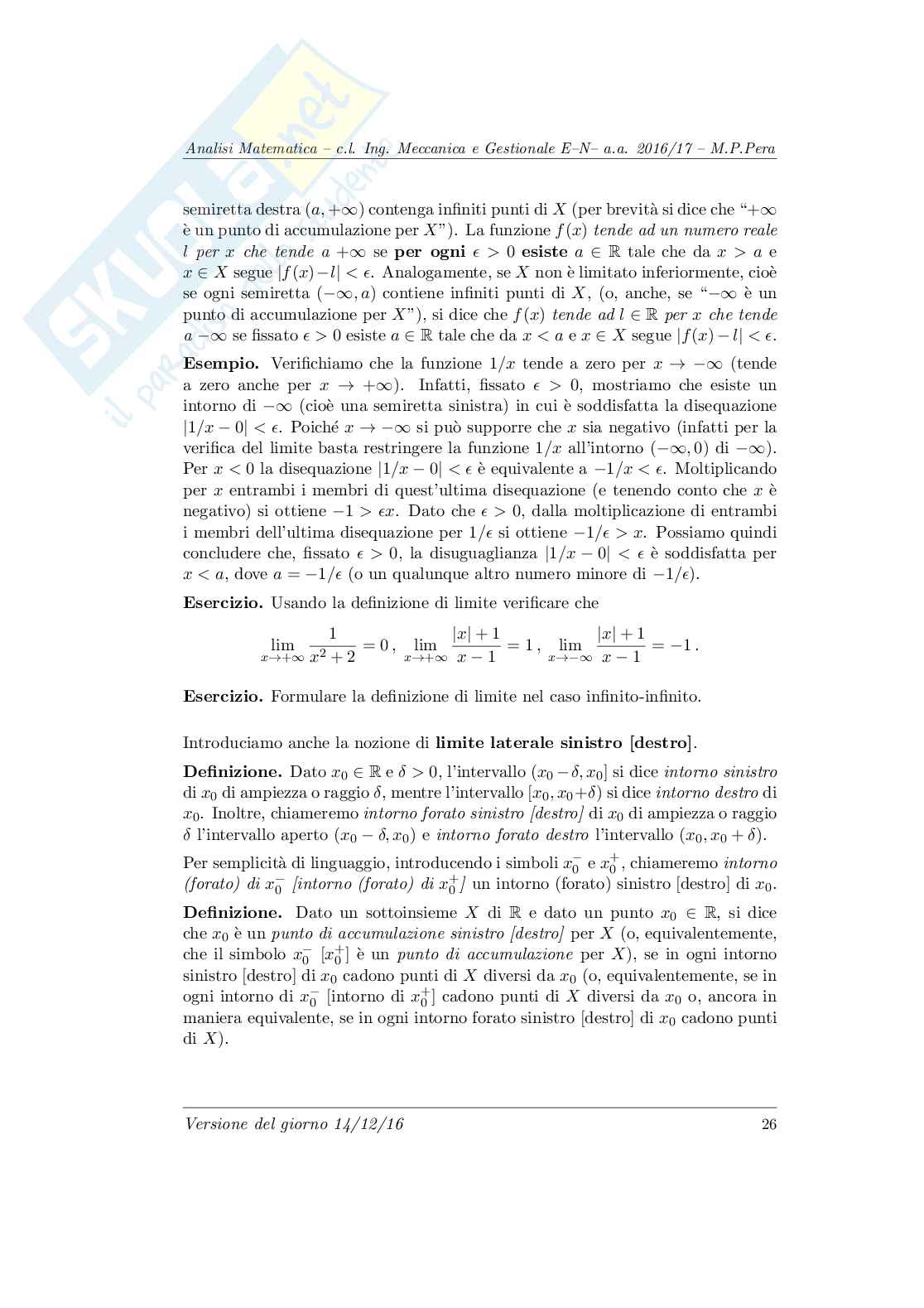 Appunti Analisi matematica 1  Pag. 26