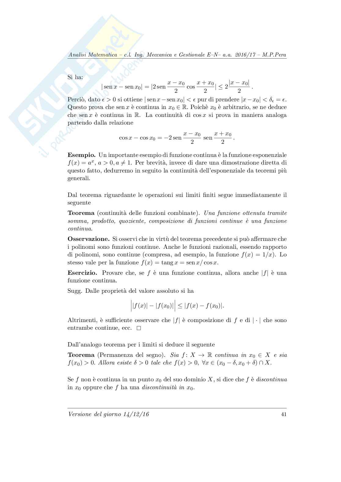 Appunti Analisi matematica 1  Pag. 41