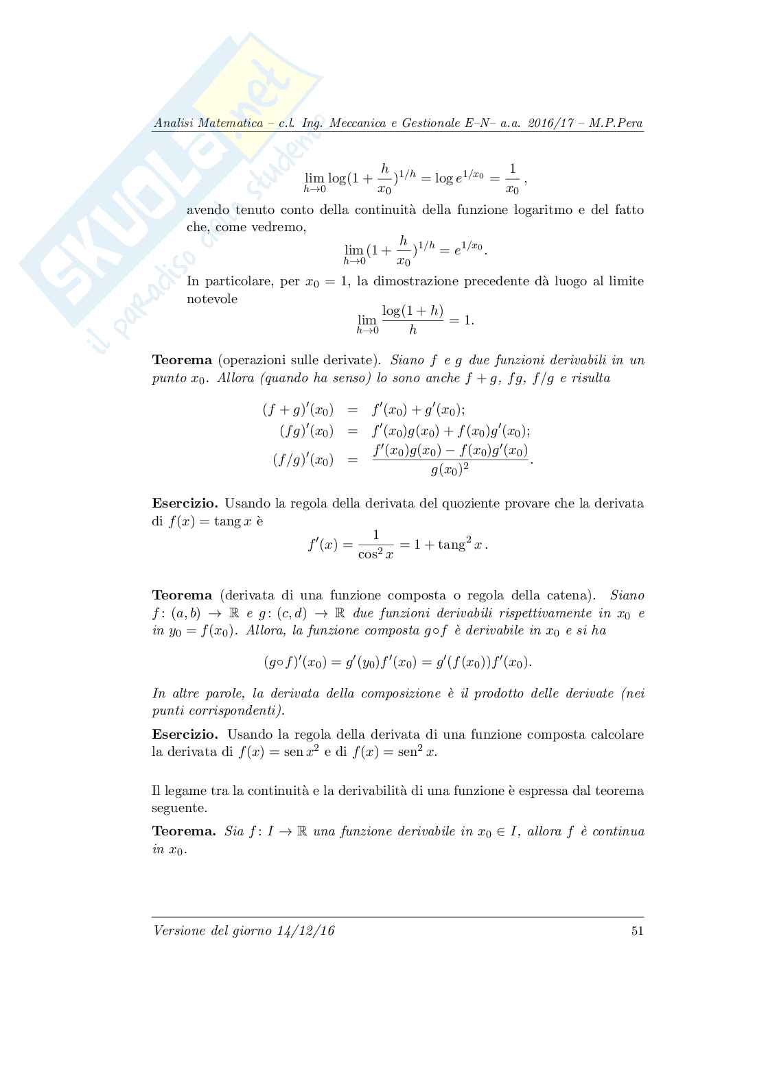 Appunti Analisi matematica 1  Pag. 51