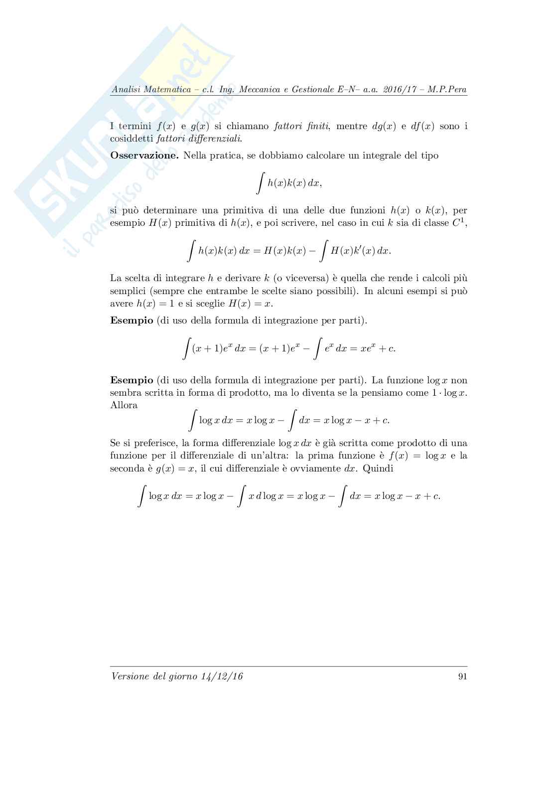 Appunti Analisi matematica 1  Pag. 91