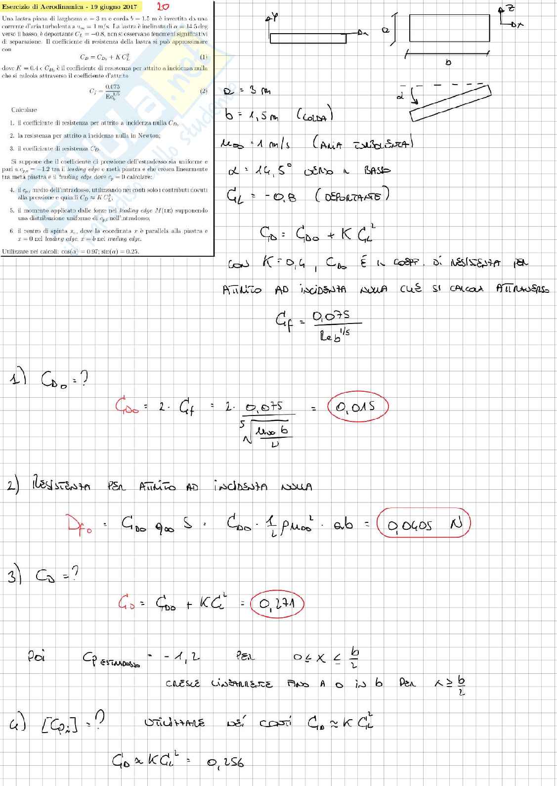 Esercitazioni per l'esame di Aerodinamica e gestione termica del veicolo Pag. 41