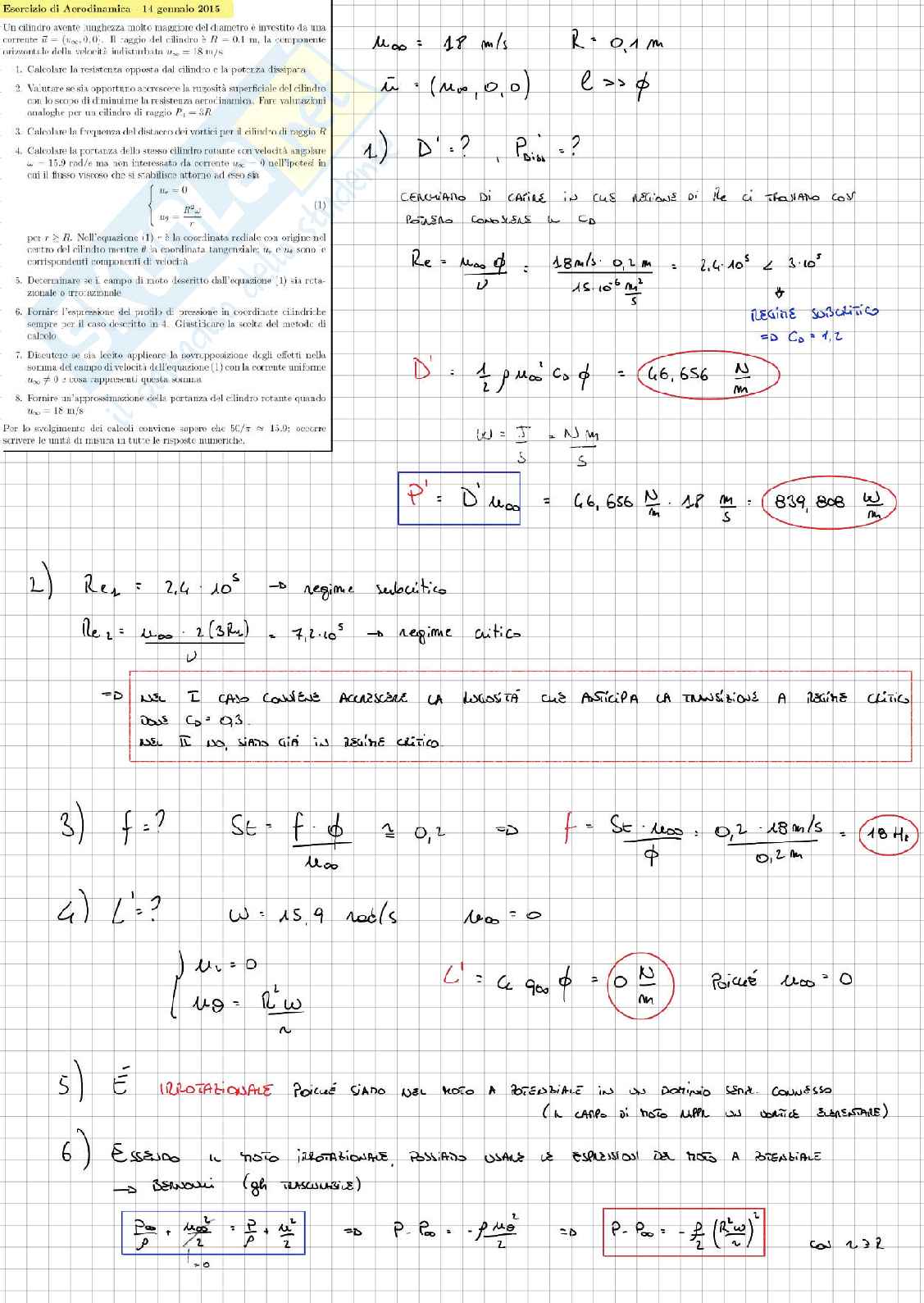Esercitazioni per l'esame di Aerodinamica e gestione termica del veicolo Pag. 6