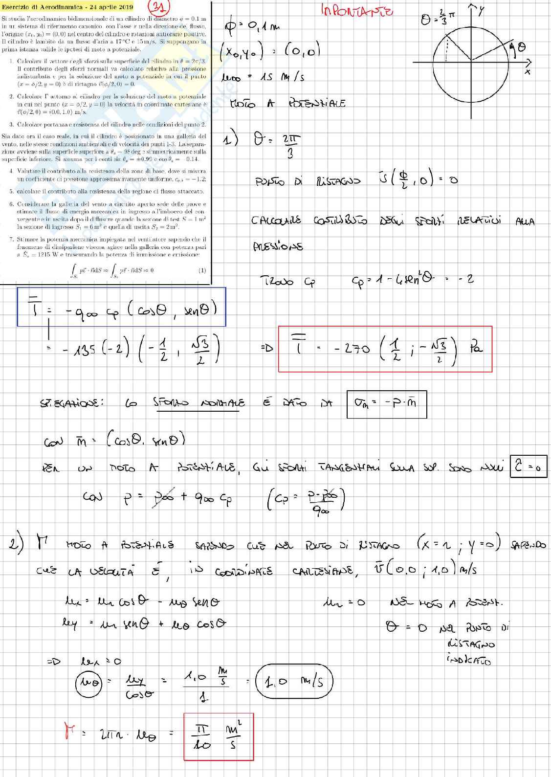Esercitazioni per l'esame di Aerodinamica e gestione termica del veicolo Pag. 66