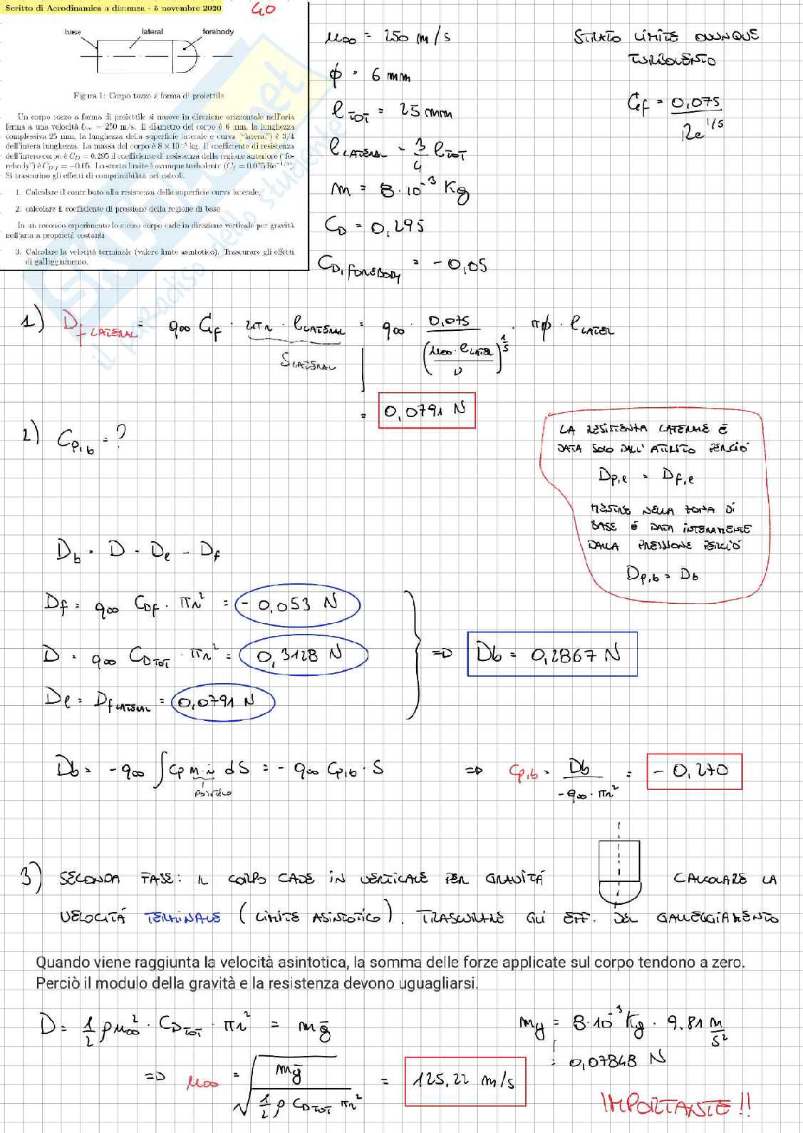 Esercitazioni per l'esame di Aerodinamica e gestione termica del veicolo Pag. 86
