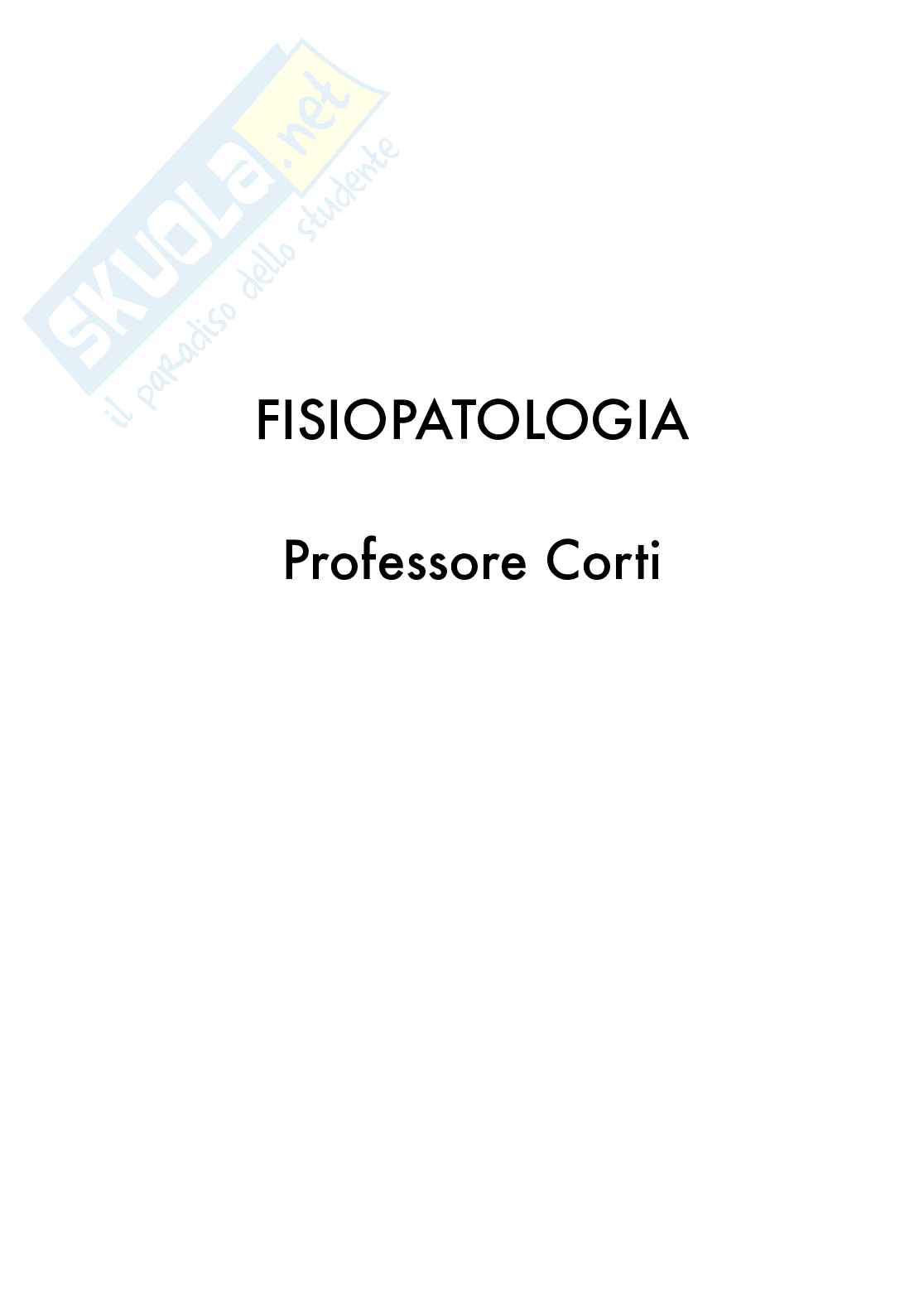 Appunti di Fisiopatologia   Pag. 1