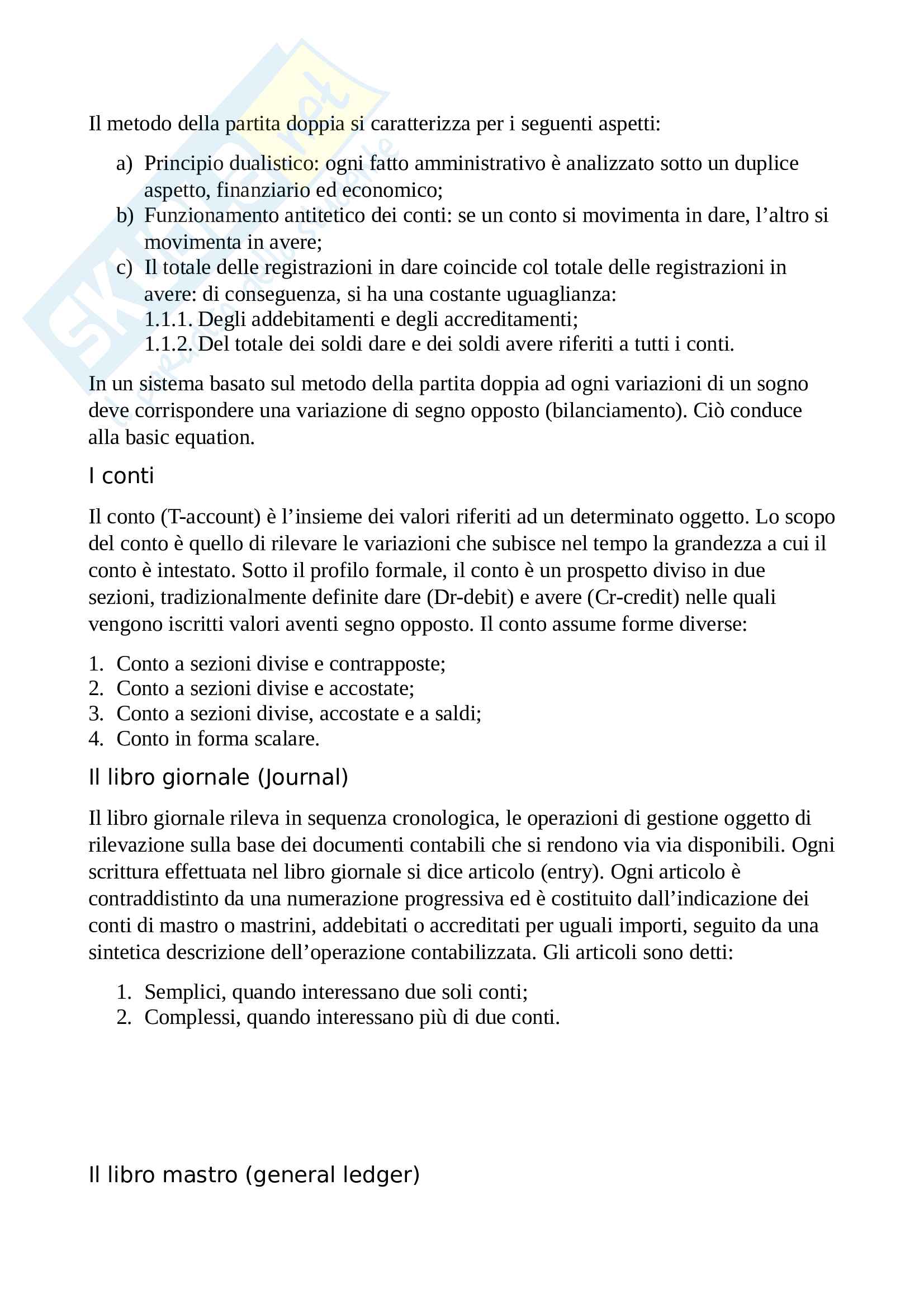 Appunti Di Contabilità E Bilancio Pdf