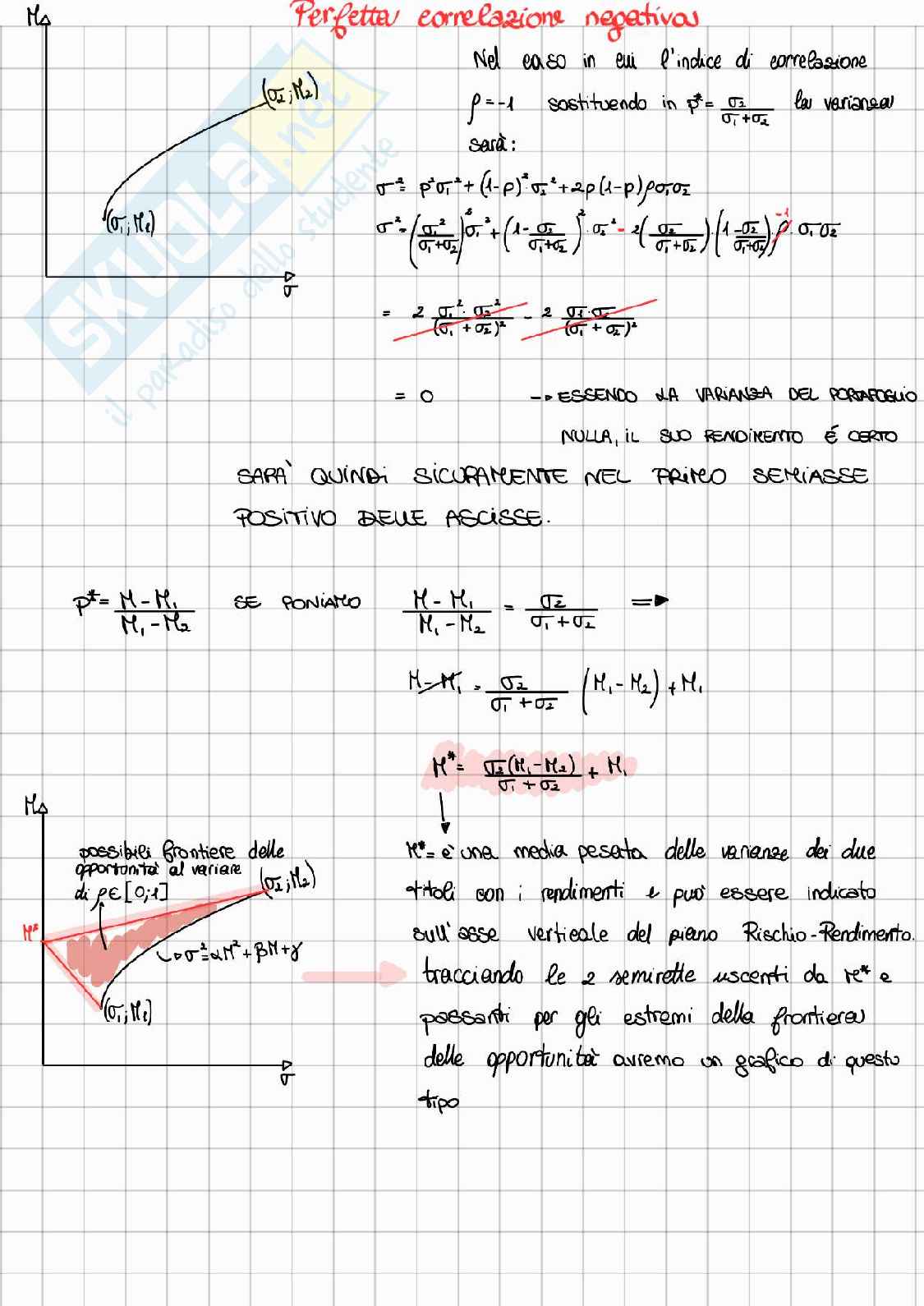 Appunti di Modelli matematici per le scelte di portafoglio  Pag. 51