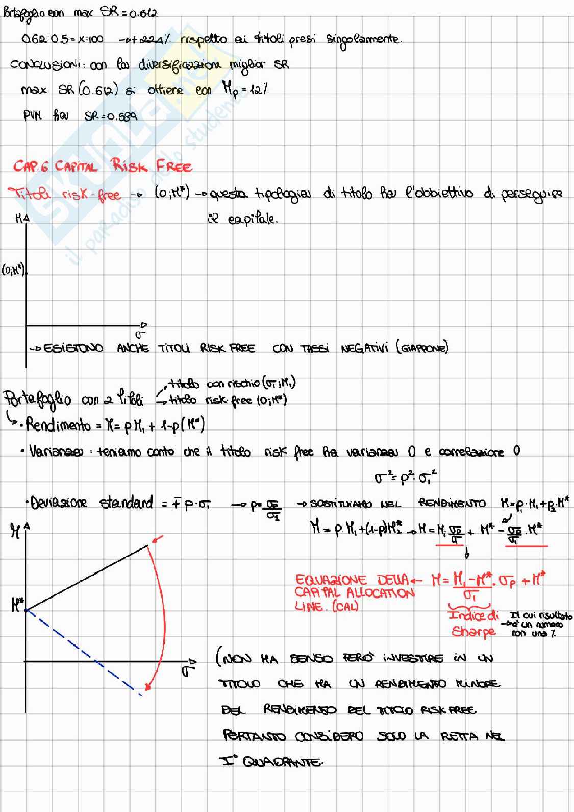 Appunti di Modelli matematici per le scelte di portafoglio  Pag. 71