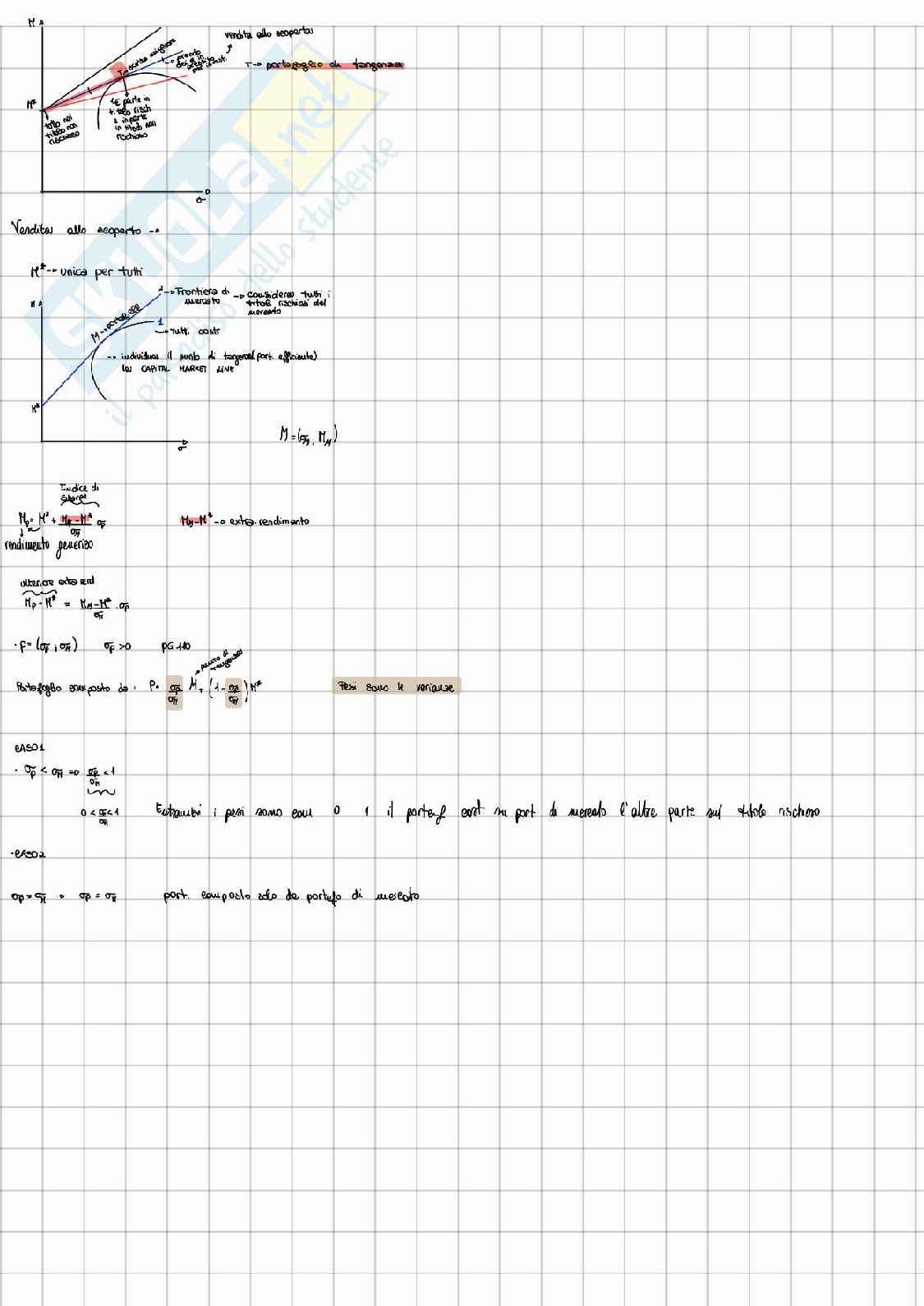 Appunti di Modelli matematici per le scelte di portafoglio  Pag. 86