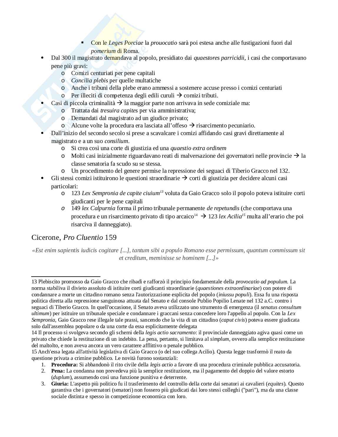 Riassunto esame Politica e società a roma antica, Prof. Todisco Elisabetta, libro consigliato Società e istituzioni di Roma antica, Pani, Todisco Pag. 21
