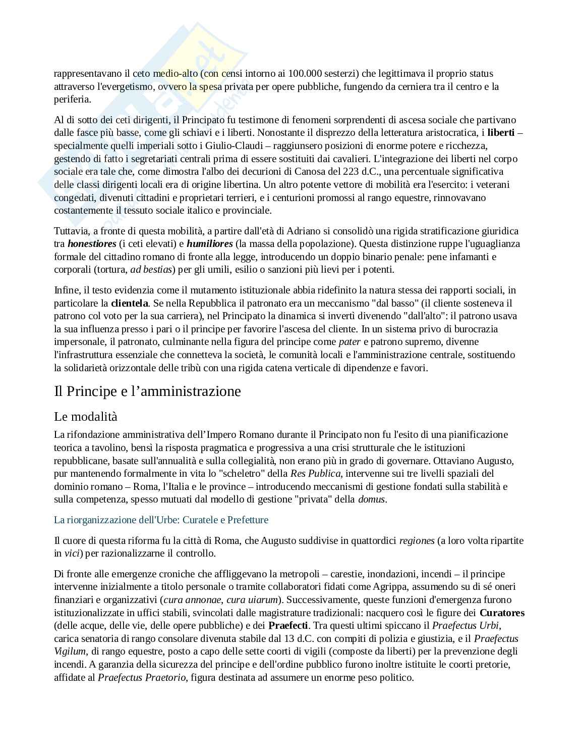 Riassunto esame Politica e società a roma antica, Prof. Todisco Elisabetta, libro consigliato Società e istituzioni di Roma antica, Pani, Todisco Pag. 56