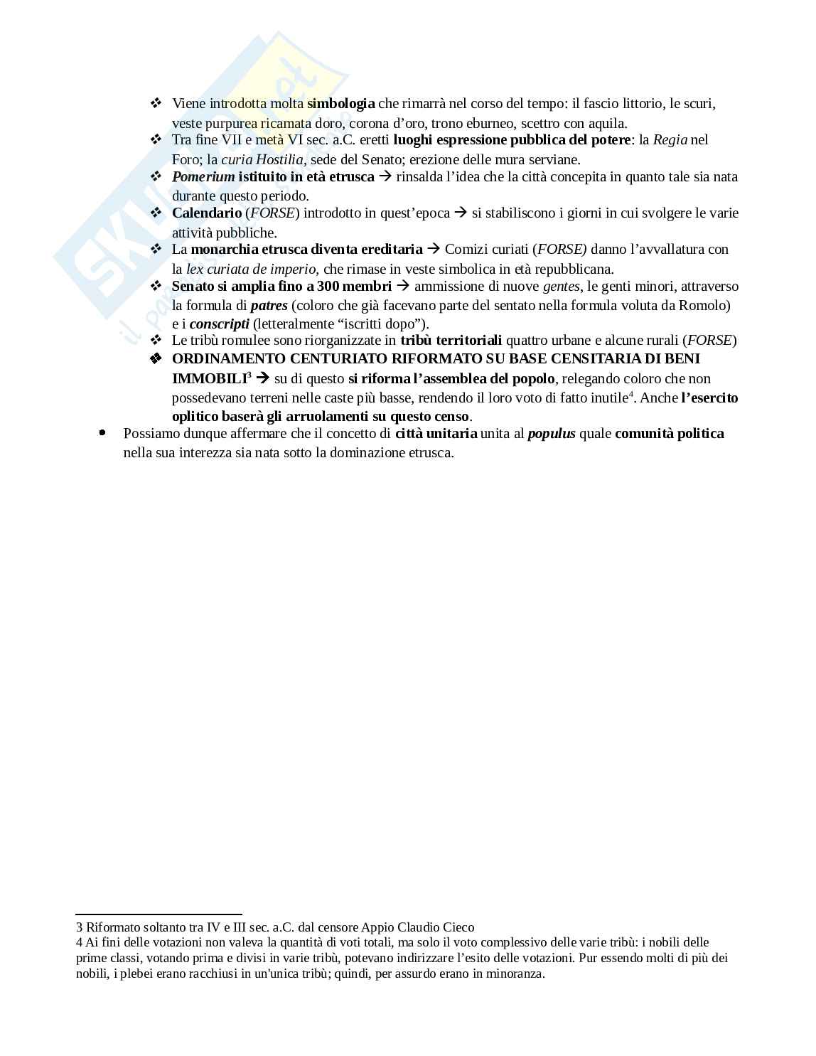 Riassunto esame Politica e società a roma antica, Prof. Todisco Elisabetta, libro consigliato Società e istituzioni di Roma antica, Pani, Todisco Pag. 6