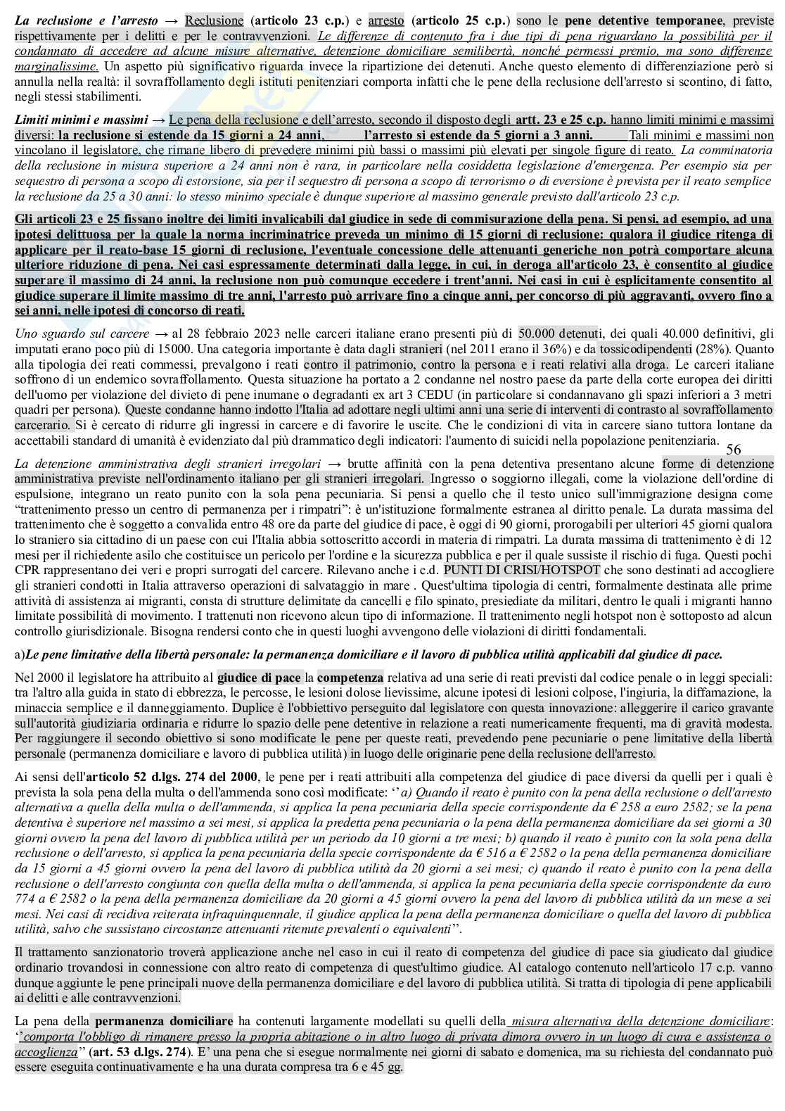 Riassunto esame Diritto Penale, Prof. Bondi Alessandro, libro consigliato Manuale di diritto penale , Marinucci, Dolcini Pag. 56