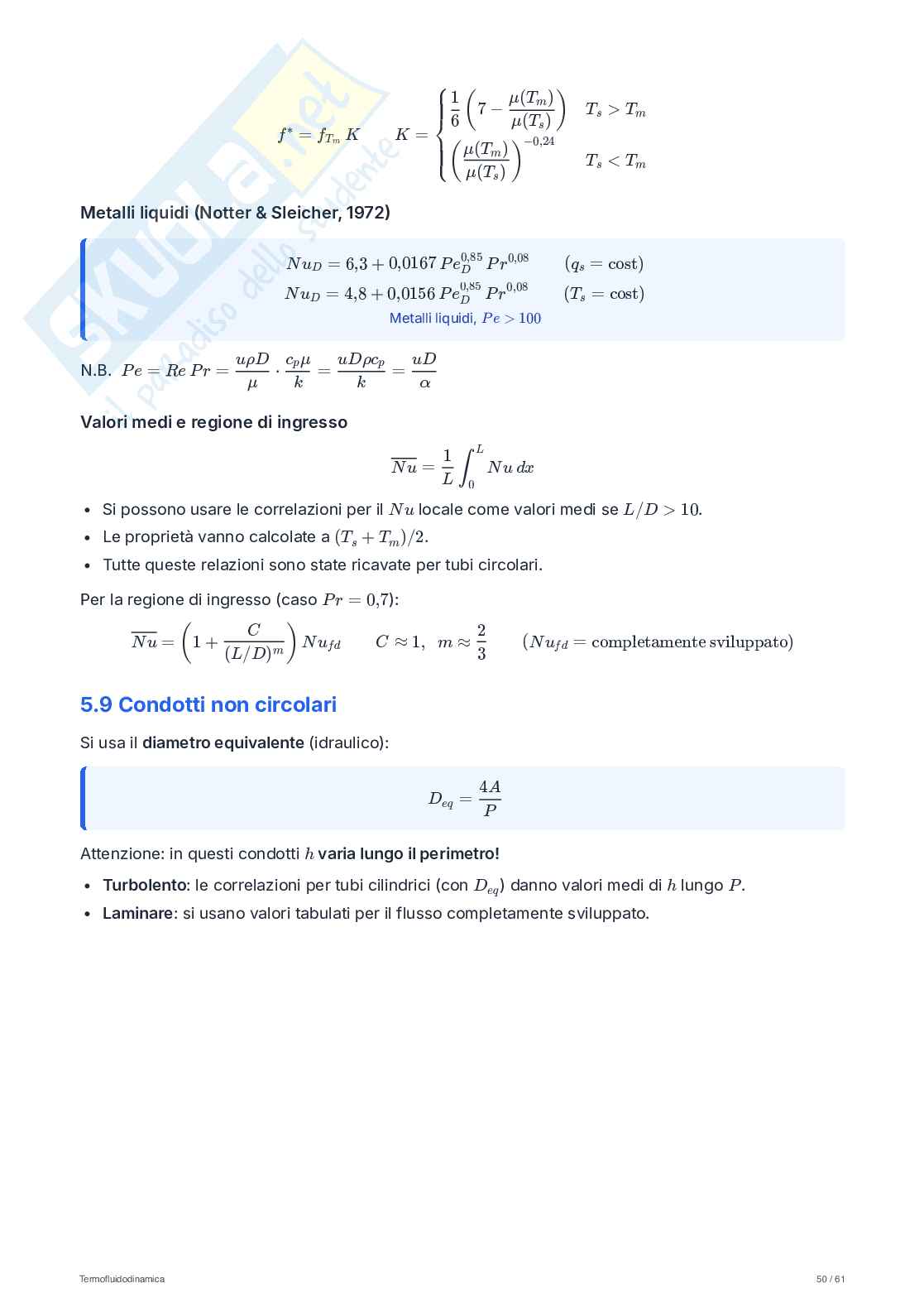 Appunti di Termofluidodinamica Pag. 51