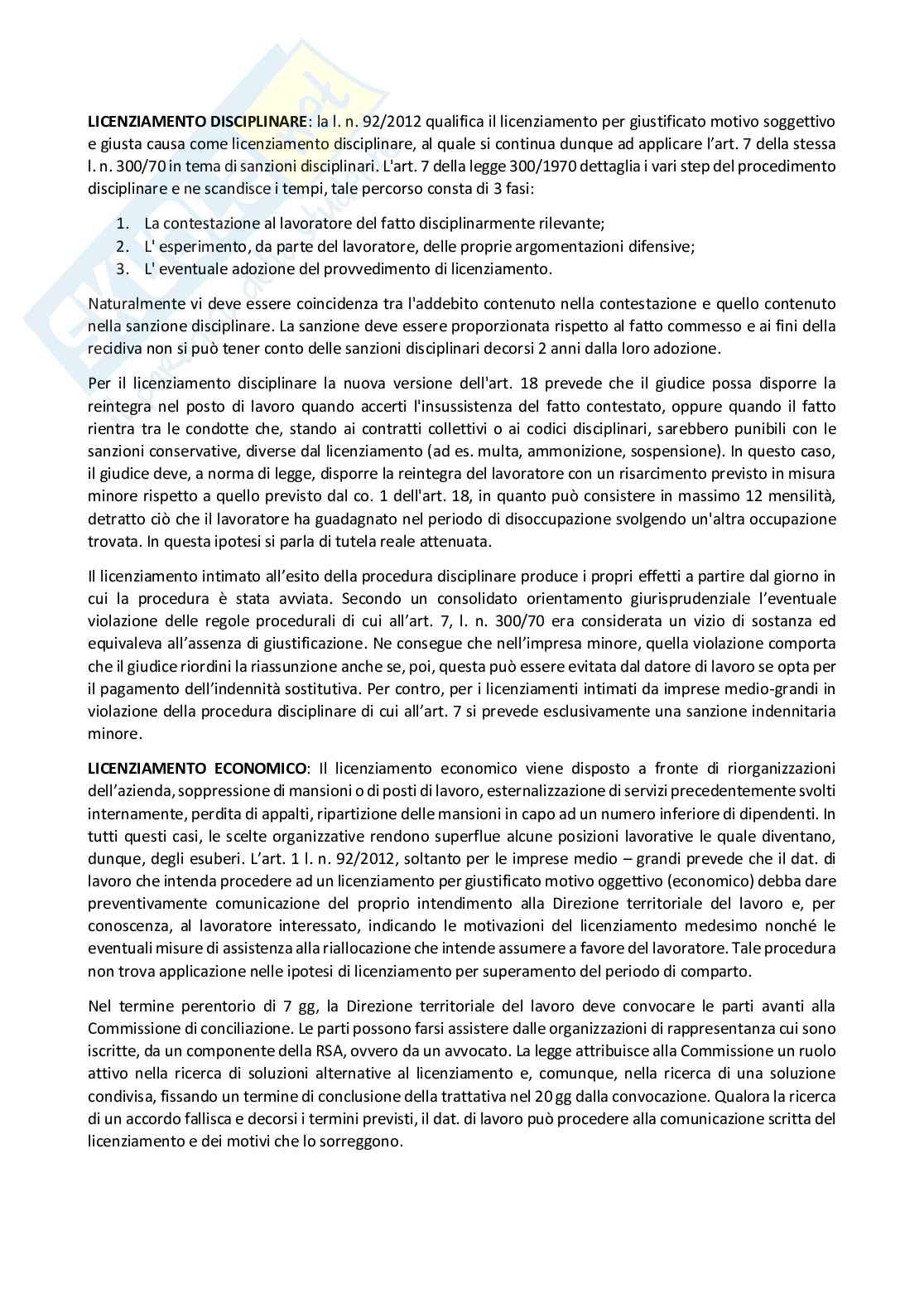 Domande e risposte Diritto del lavoro Pag. 21