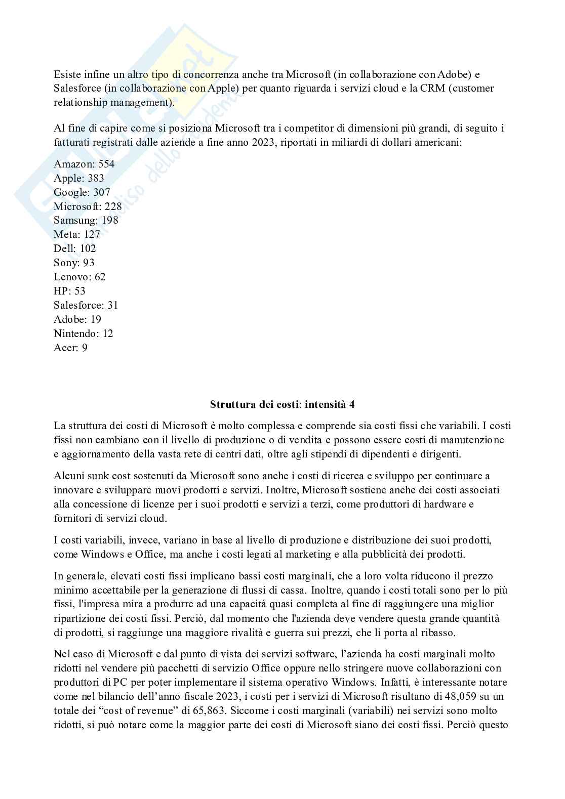 Progetto/Assignment svolto: Strategie d'impresa (Microsoft & Activision)  Pag. 11