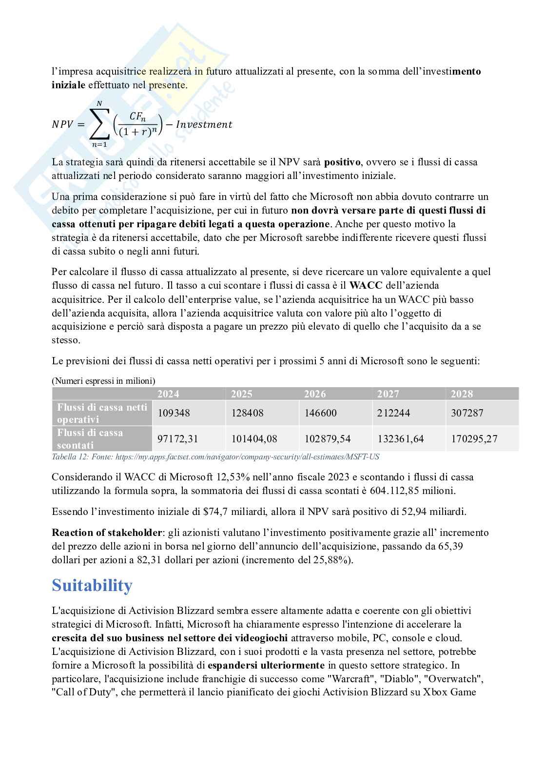 Progetto/Assignment svolto: Strategie d'impresa (Microsoft & Activision)  Pag. 26