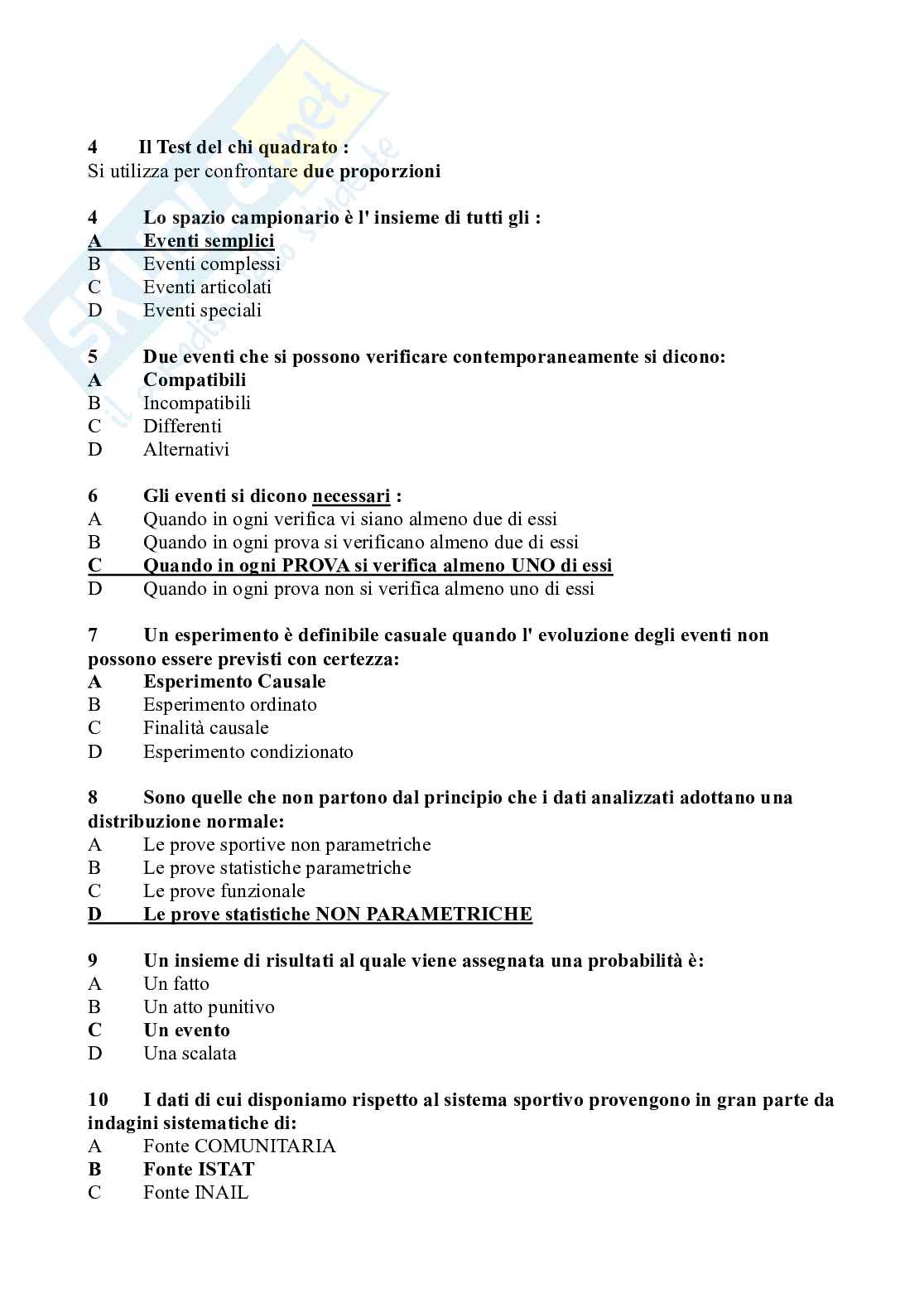 Paniere completo di Statistica medica  Pag. 21